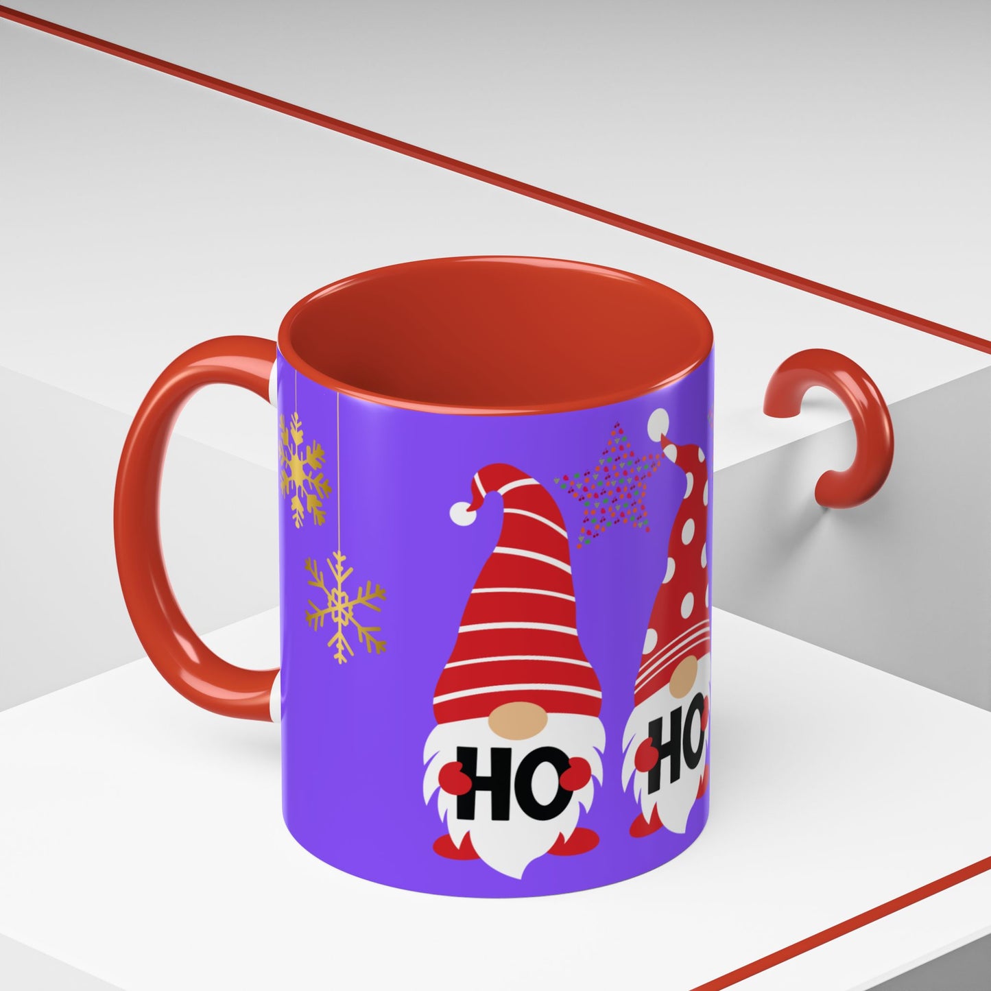 Festive Gnome Coffee Mug - Holiday Gift, Cute Ceramic Mug, Seasonal Beverage, Christmas Decor, Gnome Lovers Gift