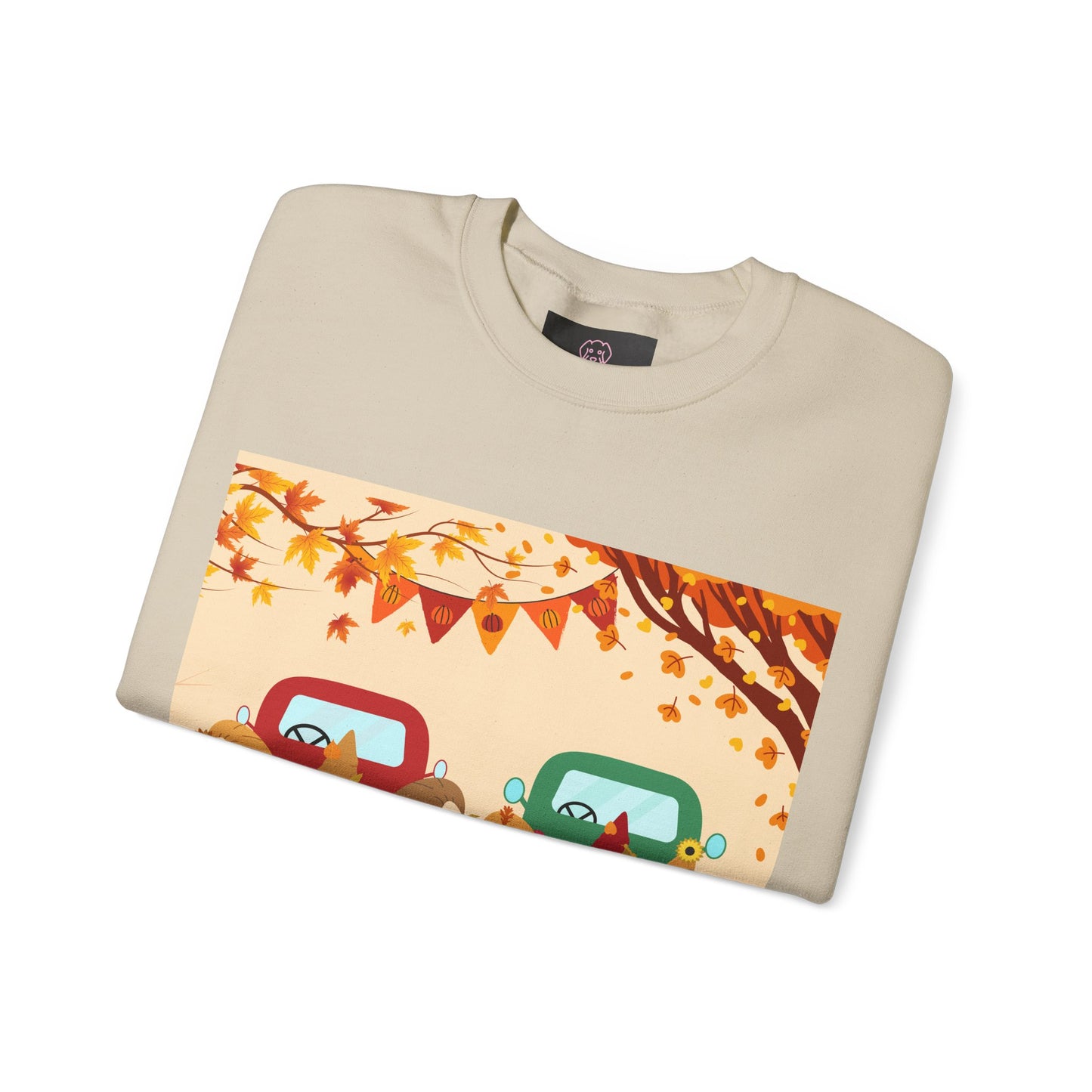 Fall-Themed Sweatshirt, Cozy Unisex Crewneck, Autumn Vibes, Perfect for Thanksgiving, Gifts for Her, Seasonal Fashion