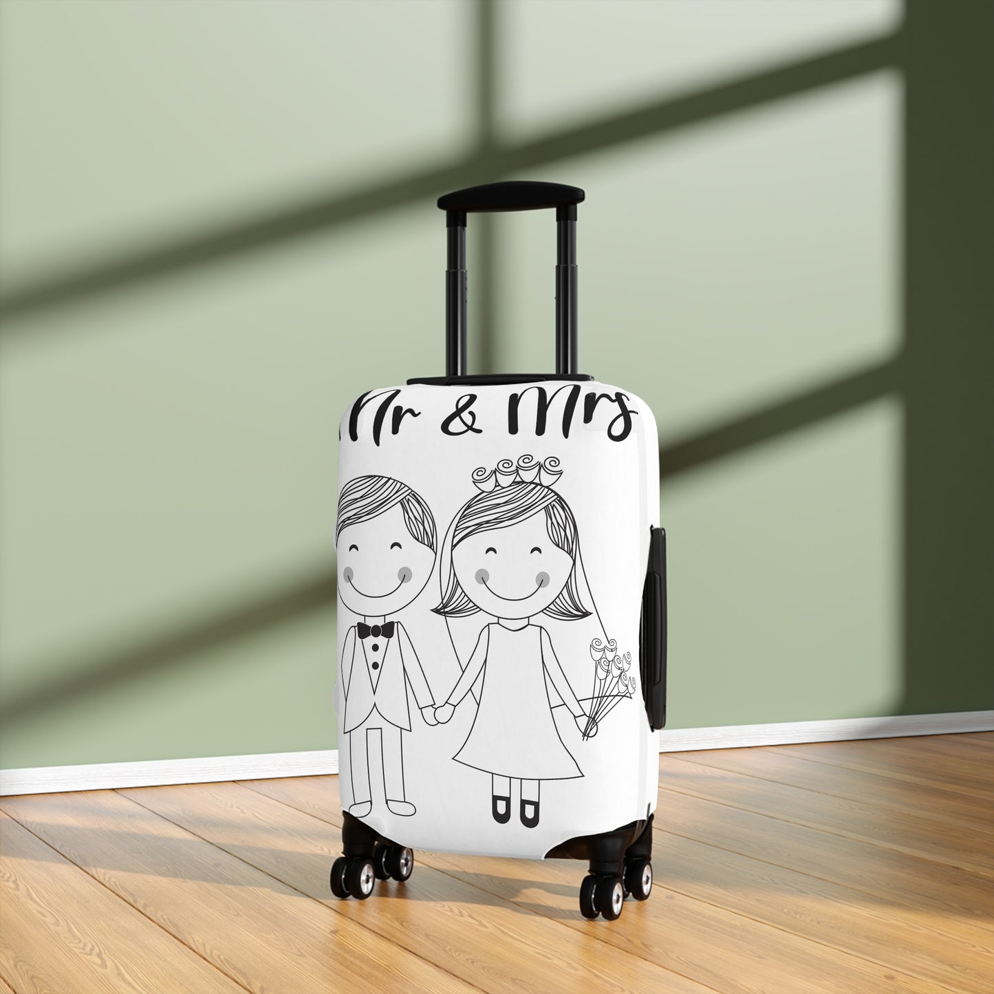 Mr & Mrs Wedding Luggage Cover - Travel in Style