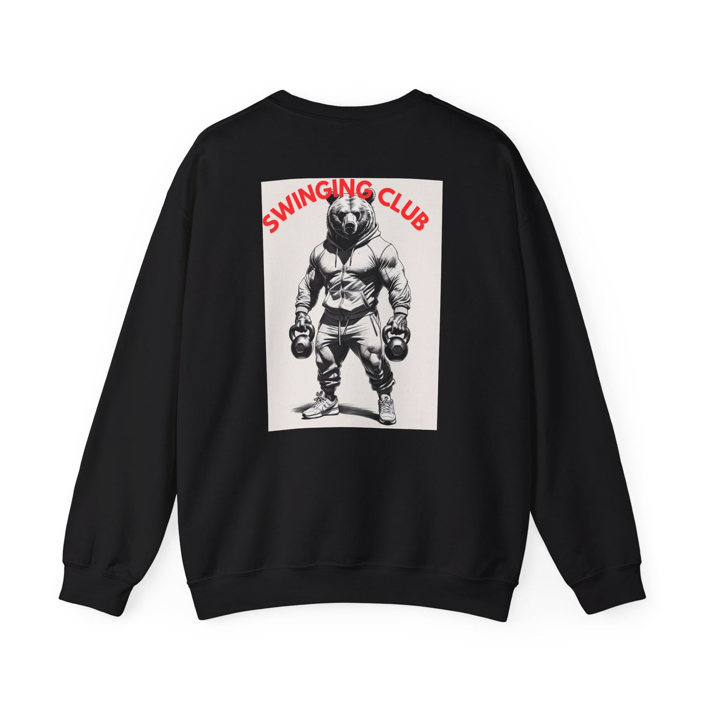 Vintage Style Swinging Club Sweatshirt, Unisex Crewneck, Gift for Fitness Lovers, Retro Gym Apparel, Perfect for Casual Wear