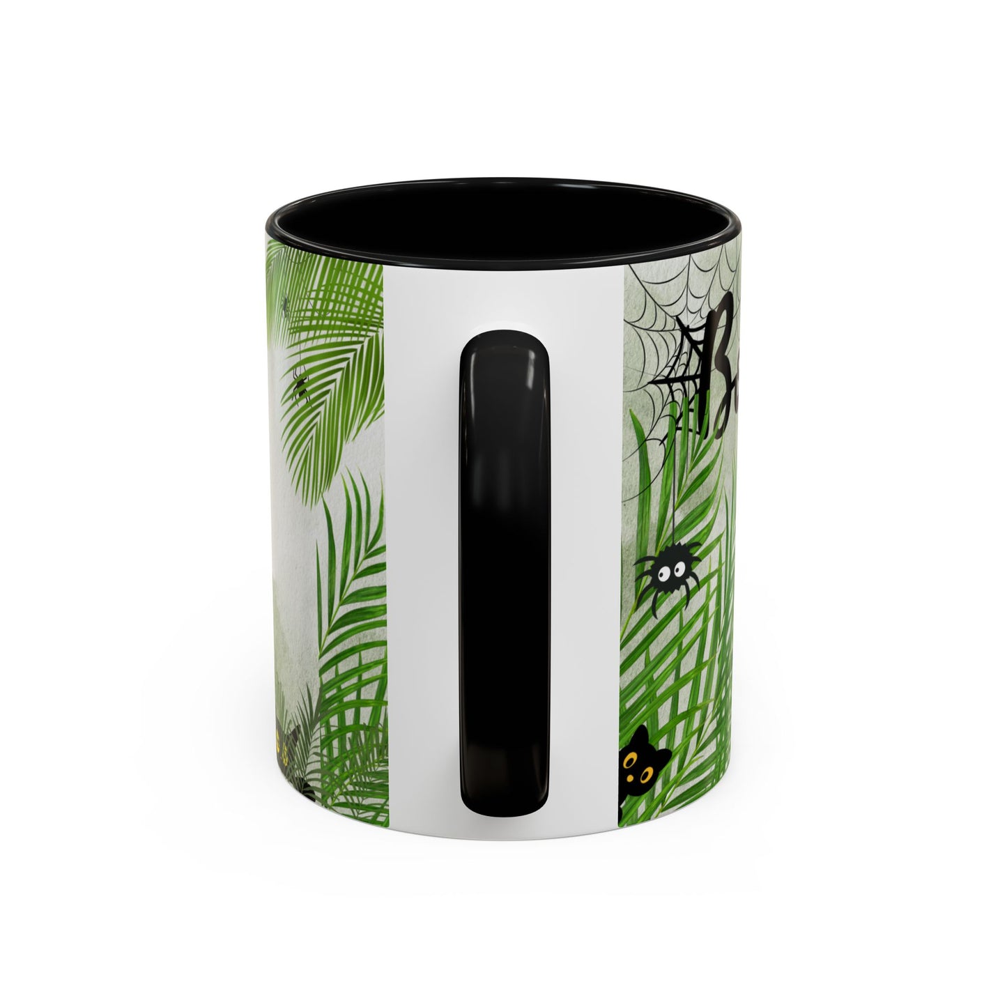 Spider Web Accent Coffee Mug | Halloween Decor, Gift for Creepy Coffee Lovers, Unique Kitchenware, Spooky Mug for Fall