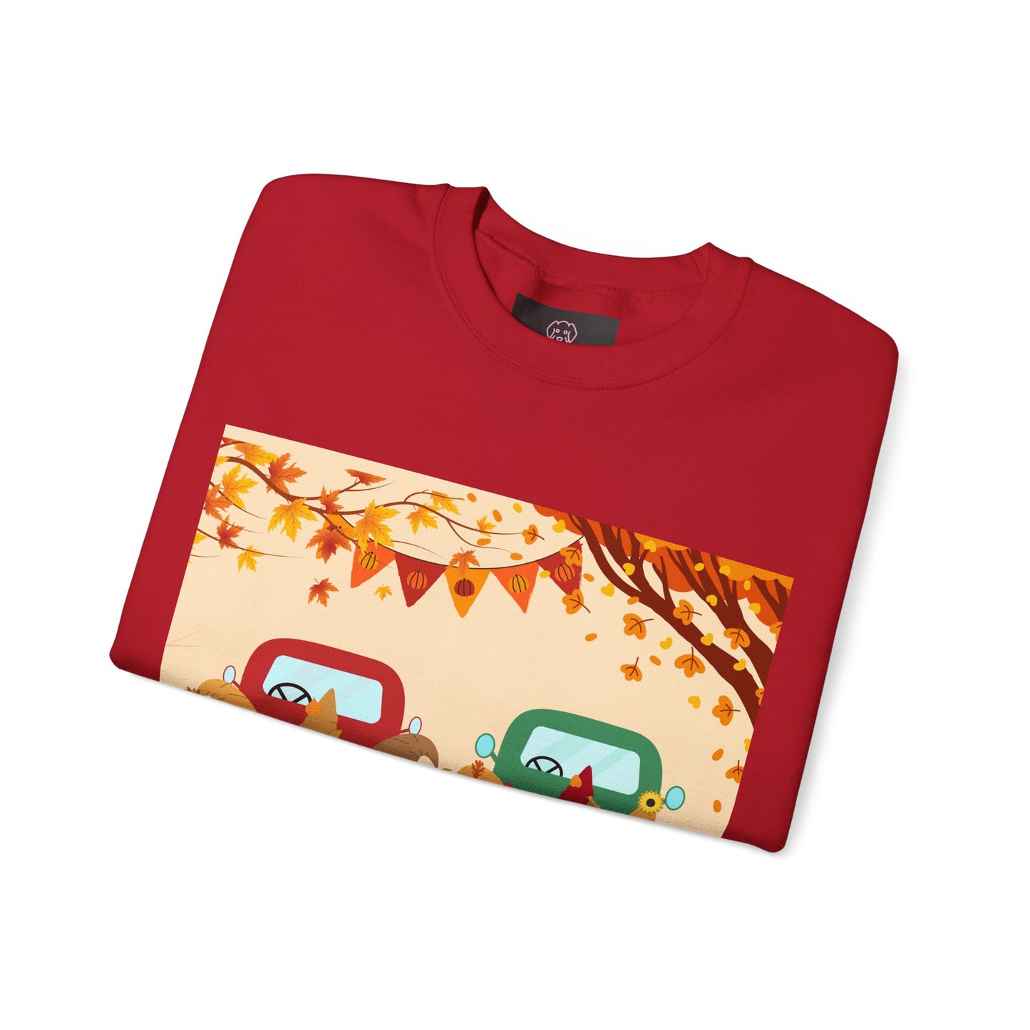 Fall-Themed Sweatshirt, Cozy Unisex Crewneck, Autumn Vibes, Perfect for Thanksgiving, Gifts for Her, Seasonal Fashion