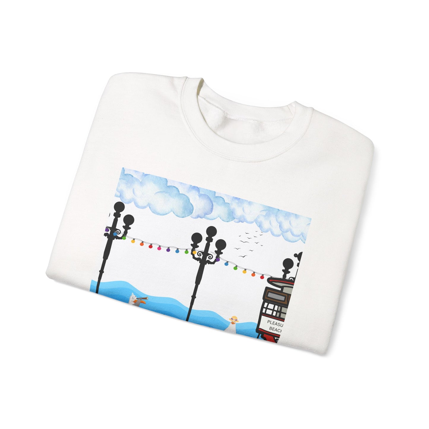 Cozy Urban Scene Sweatshirt – Perfect for Casual Outings, Gift for Friends, Comfortable Layering, Travel Style