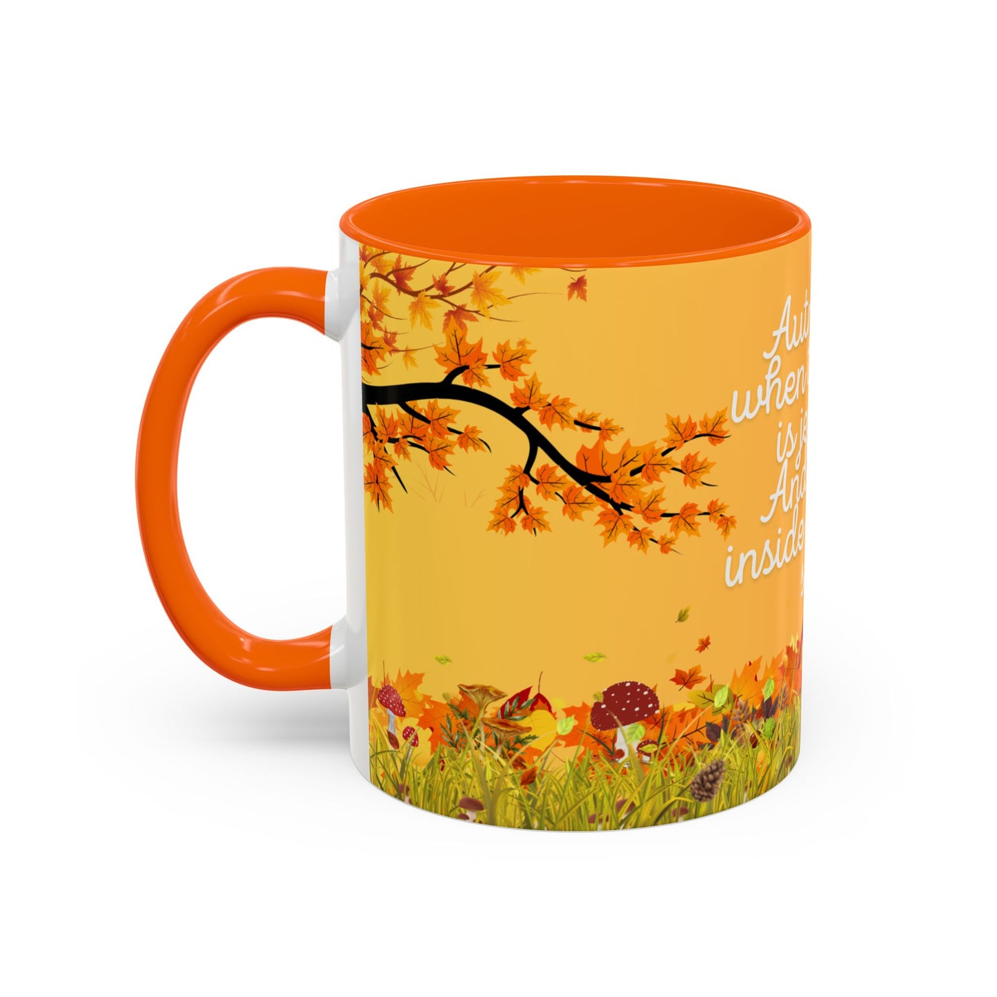 Autumn Vibes Coffee Mug, Perfect for Fall, Seasonal Decor, Gifts for Nature Lovers, Hot Drinks, Cozy Mornings