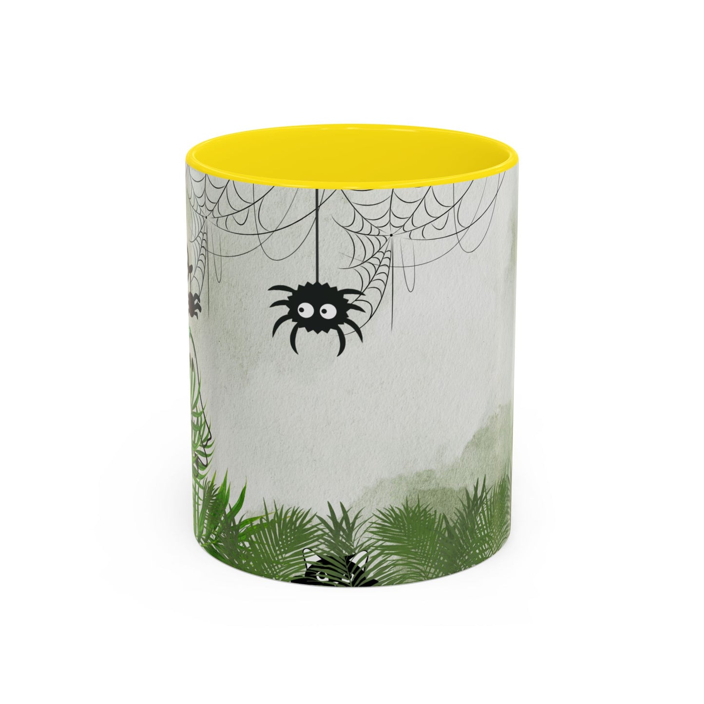 Spider Web Accent Coffee Mug | Halloween Decor, Gift for Creepy Coffee Lovers, Unique Kitchenware, Spooky Mug for Fall