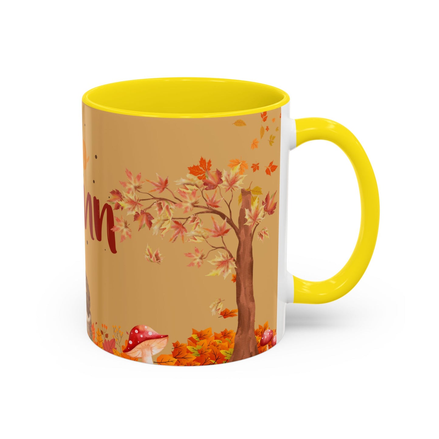 Autumn-Themed Coffee Mug, Seasonal Gift, Fall Decor, Cute Hedgehog Cup, Hello Autumn Mug, Perfect for Cozy Mornings