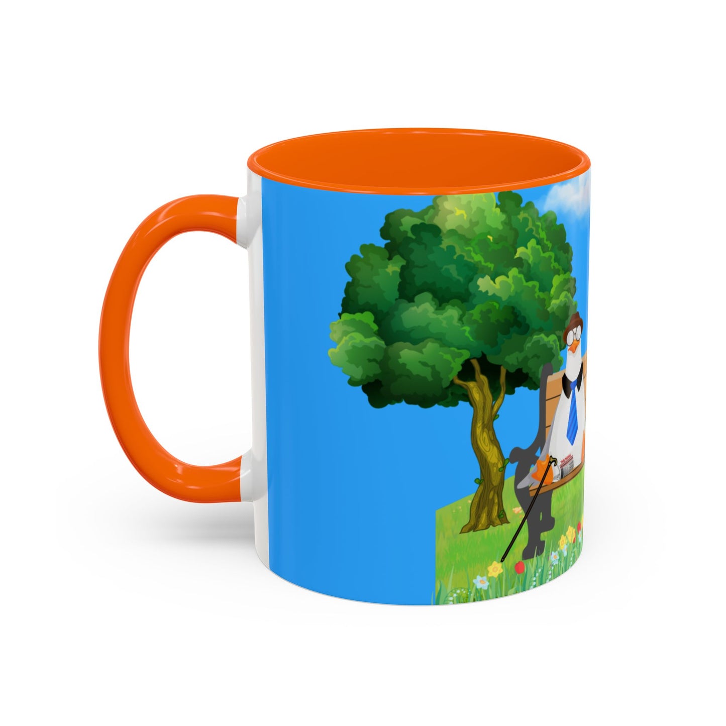 Whimsical seagull Coffee Mug, Cute Animal Mug, Gift for Coffee Lovers, Nature Scene, Funny Gift, Perfect for Any Occasion
