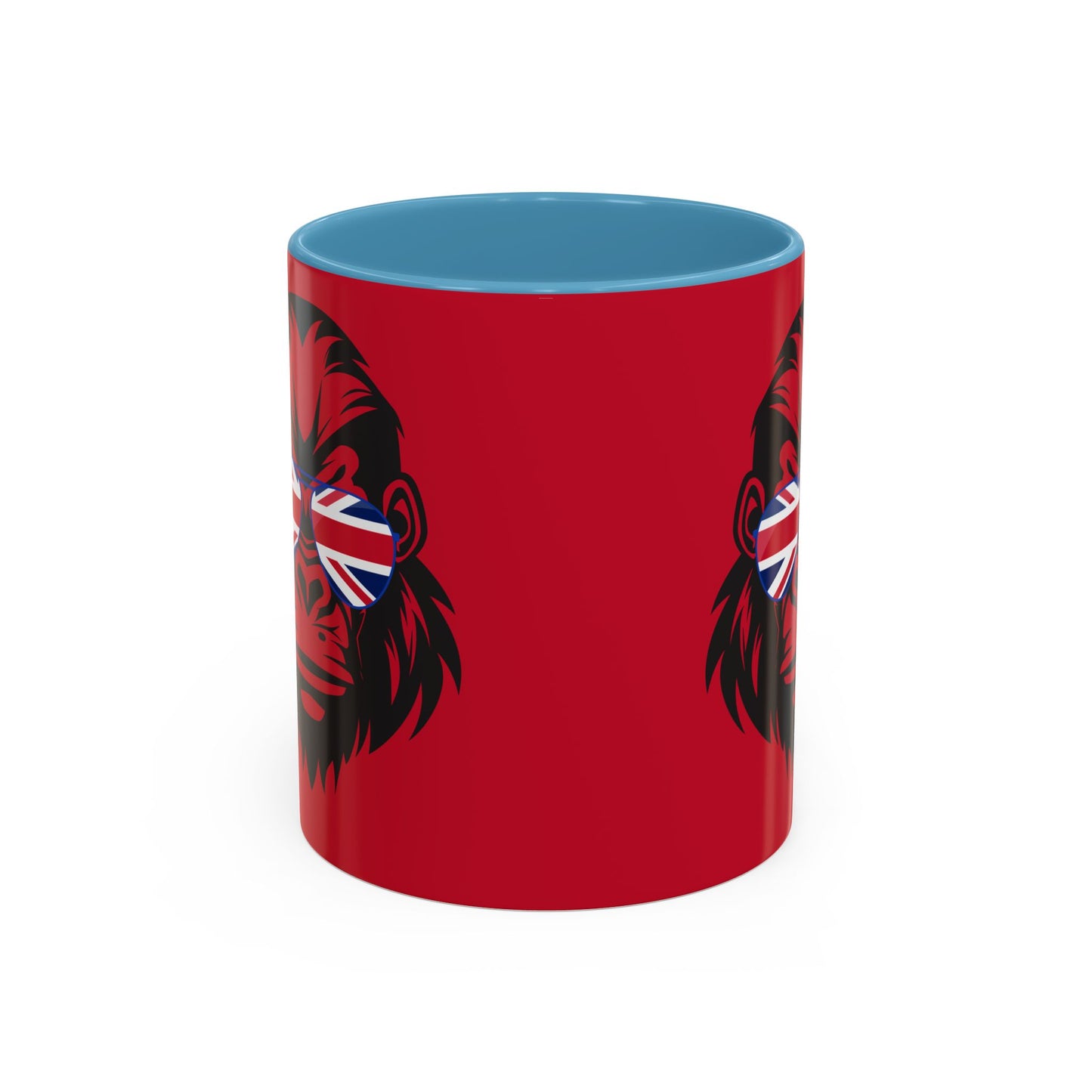 British Gorilla Accent Coffee Mug - Bold Coffee Cup for Animal Lovers, Unique Gift, Fun Kitchen Decor, Perfect for Birthdays, Holidays