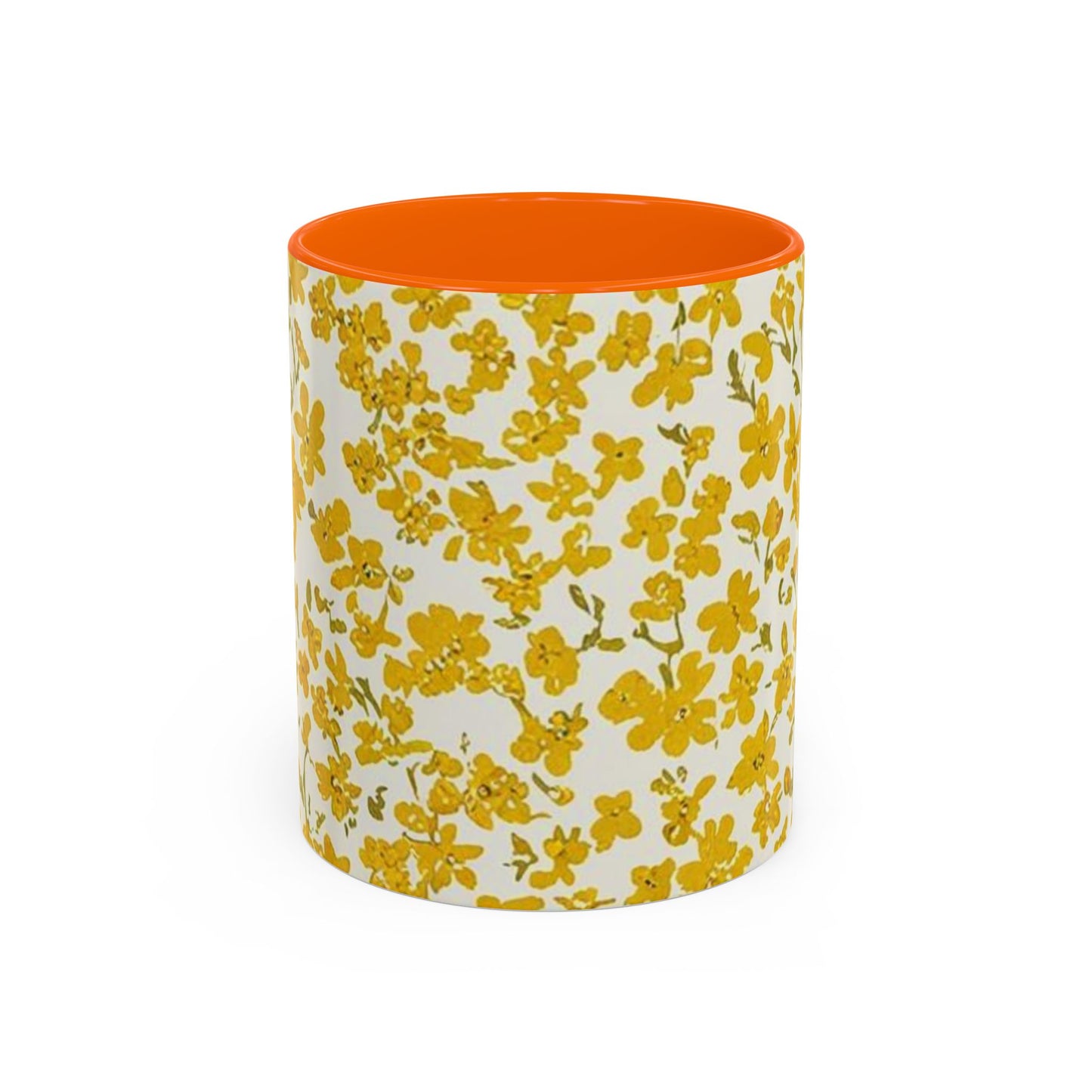 Floral Accent Coffee Mug - 11 & 15oz - Perfect for Spring Mornings