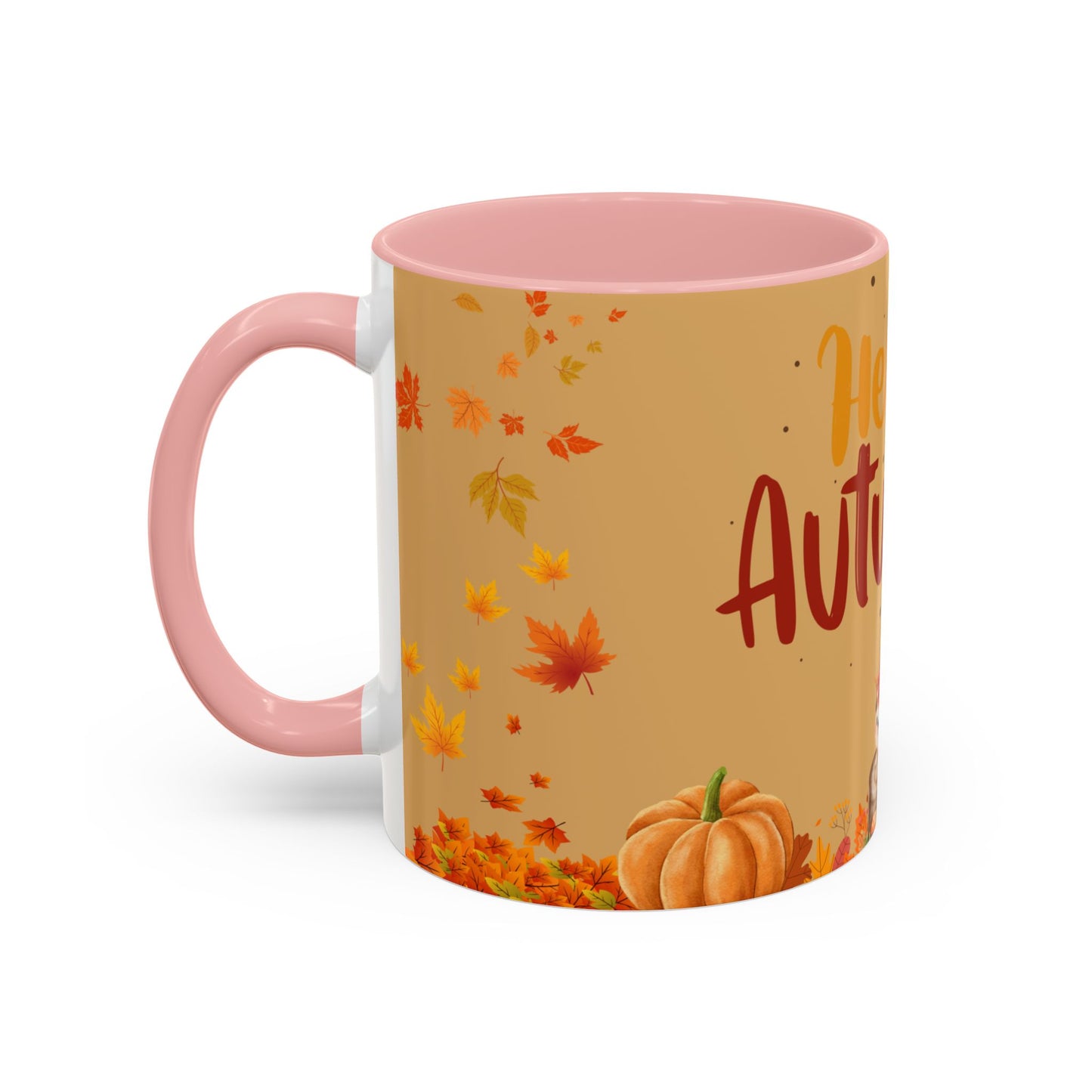 Autumn-Themed Coffee Mug, Seasonal Gift, Fall Decor, Cute Hedgehog Cup, Hello Autumn Mug, Perfect for Cozy Mornings