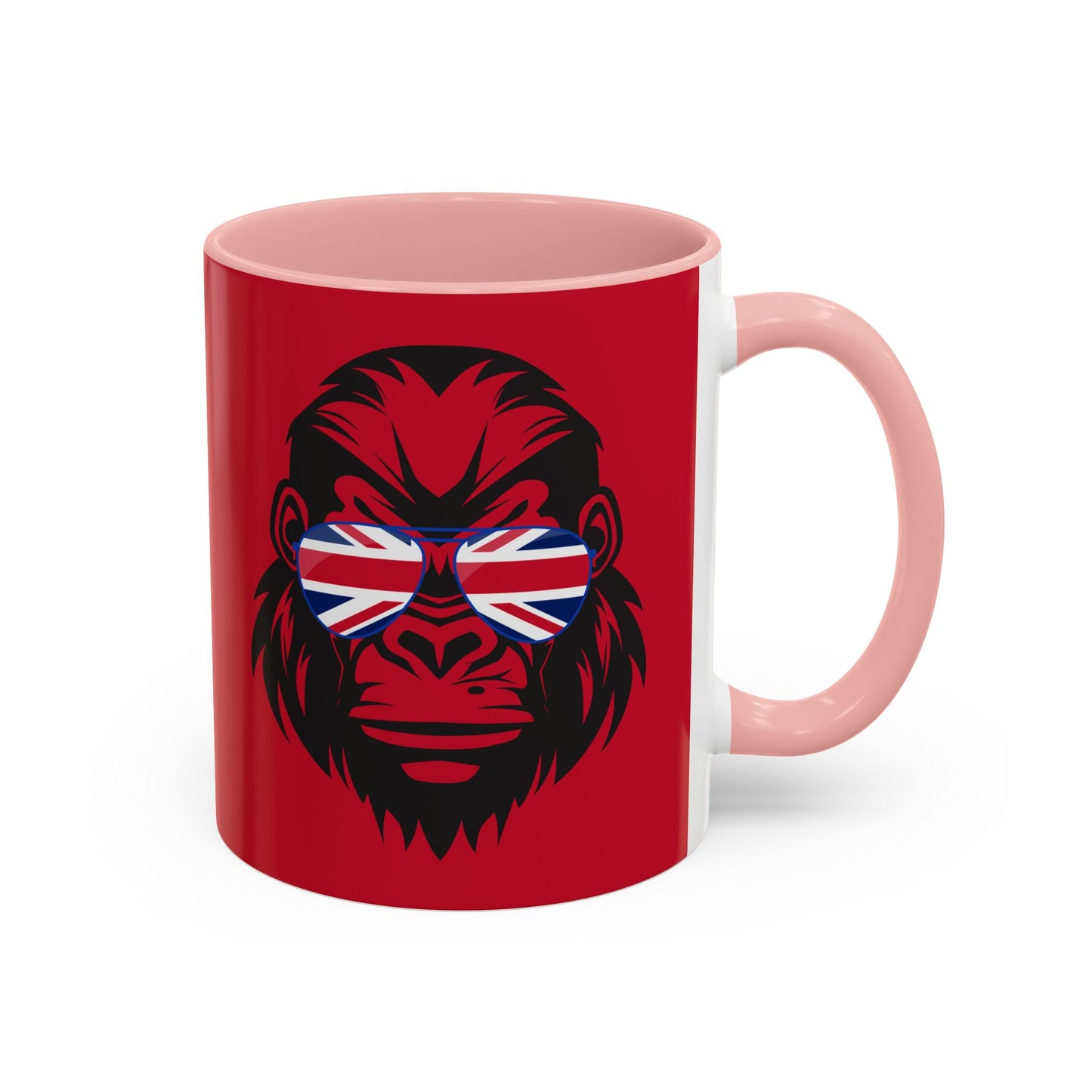 British Gorilla Accent Coffee Mug - Bold Coffee Cup for Animal Lovers, Unique Gift, Fun Kitchen Decor, Perfect for Birthdays, Holidays