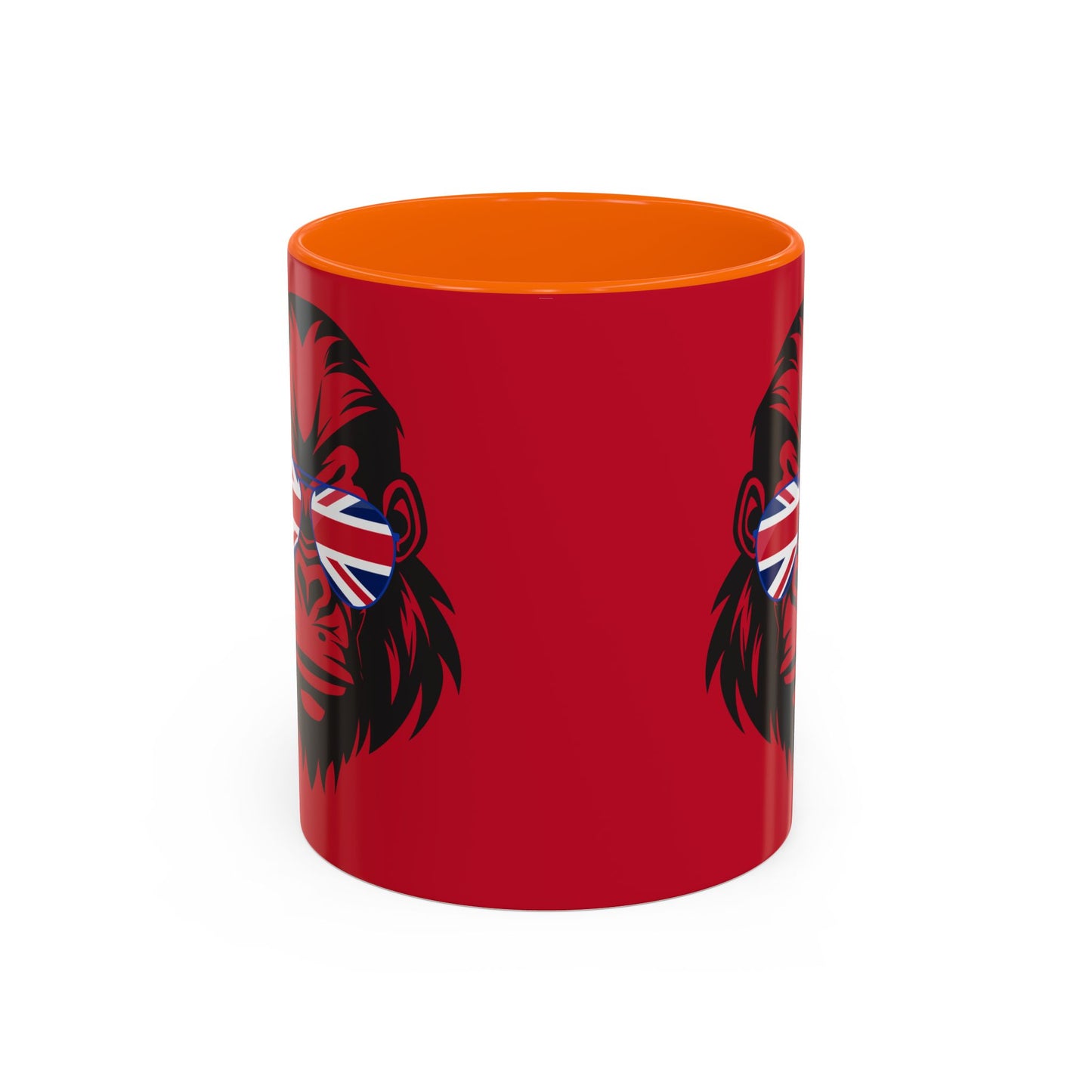 British Gorilla Accent Coffee Mug - Bold Coffee Cup for Animal Lovers, Unique Gift, Fun Kitchen Decor, Perfect for Birthdays, Holidays