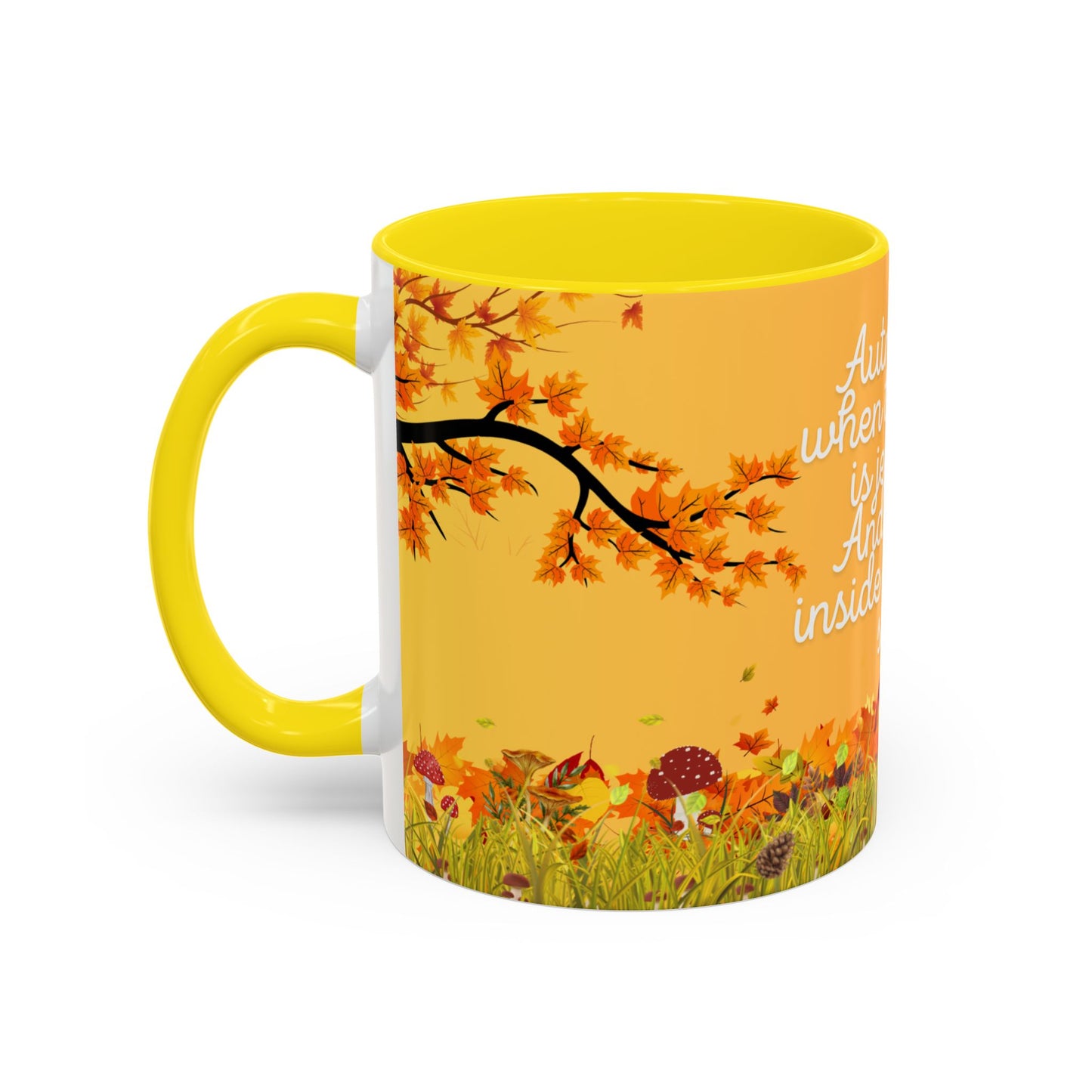 Autumn Vibes Coffee Mug, Perfect for Fall, Seasonal Decor, Gifts for Nature Lovers, Hot Drinks, Cozy Mornings