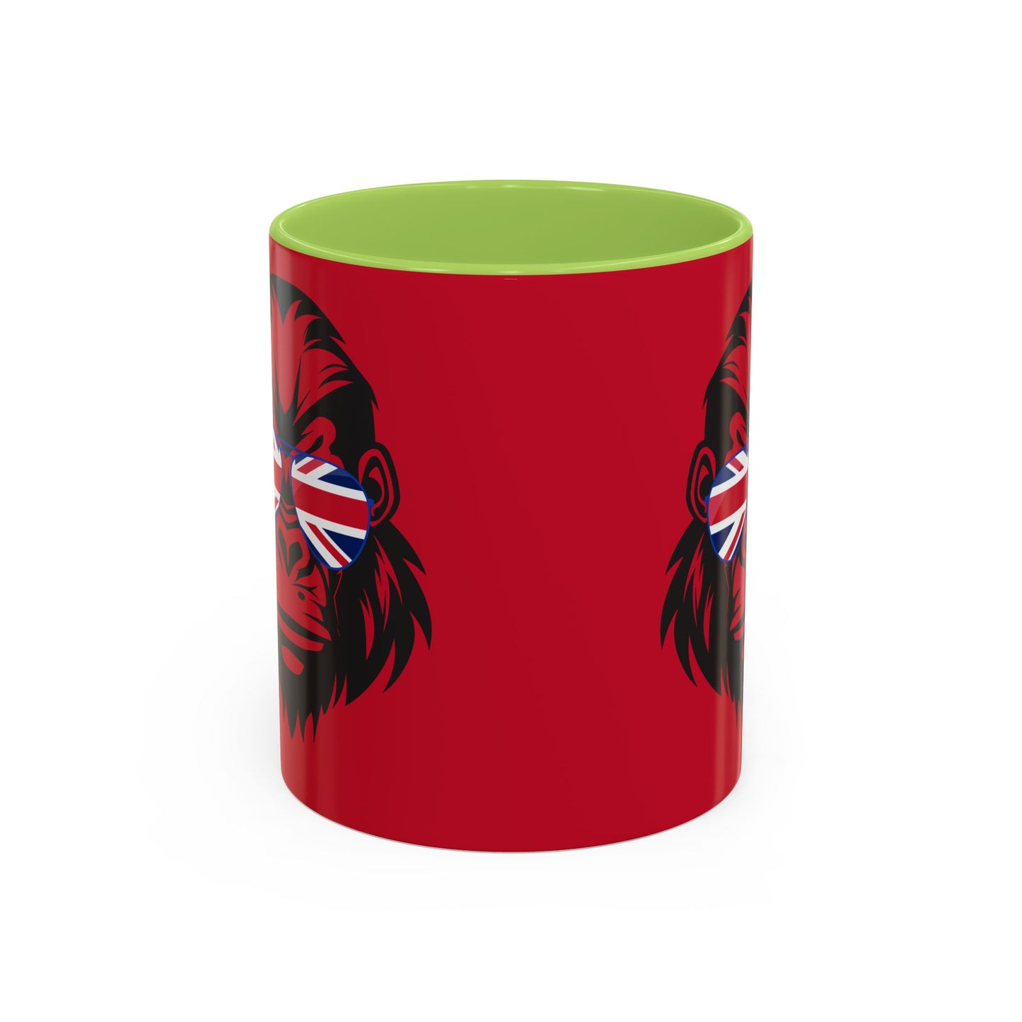 British Gorilla Accent Coffee Mug - Bold Coffee Cup for Animal Lovers, Unique Gift, Fun Kitchen Decor, Perfect for Birthdays, Holidays