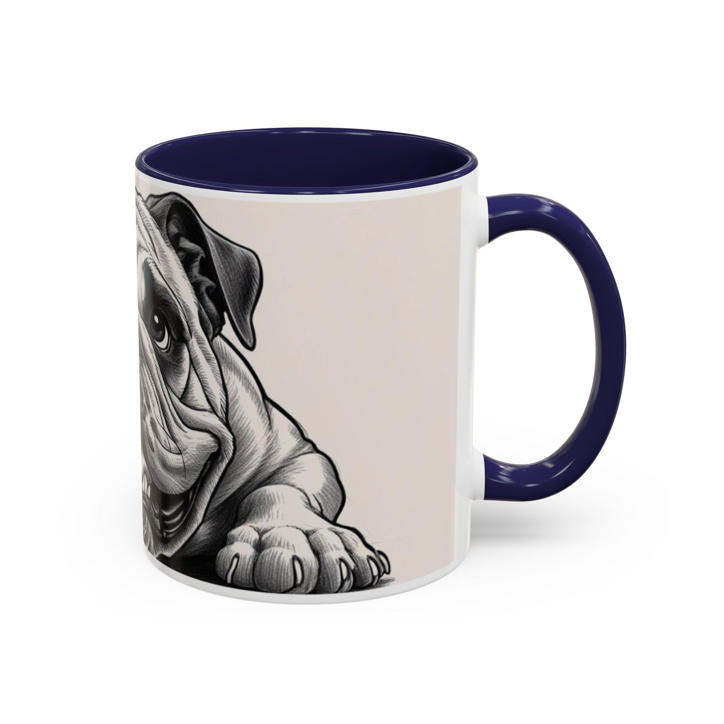 Cute Bulldog Coffee Mug - Accent Your Morning with Adorable Pet Art