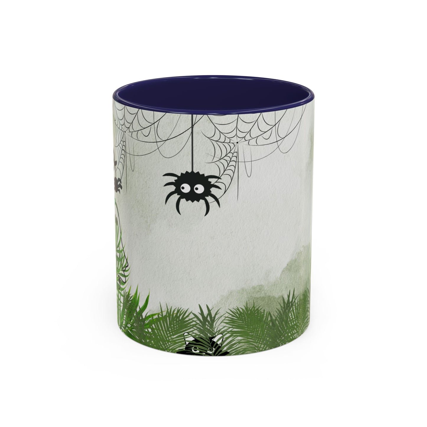 Spider Web Accent Coffee Mug | Halloween Decor, Gift for Creepy Coffee Lovers, Unique Kitchenware, Spooky Mug for Fall