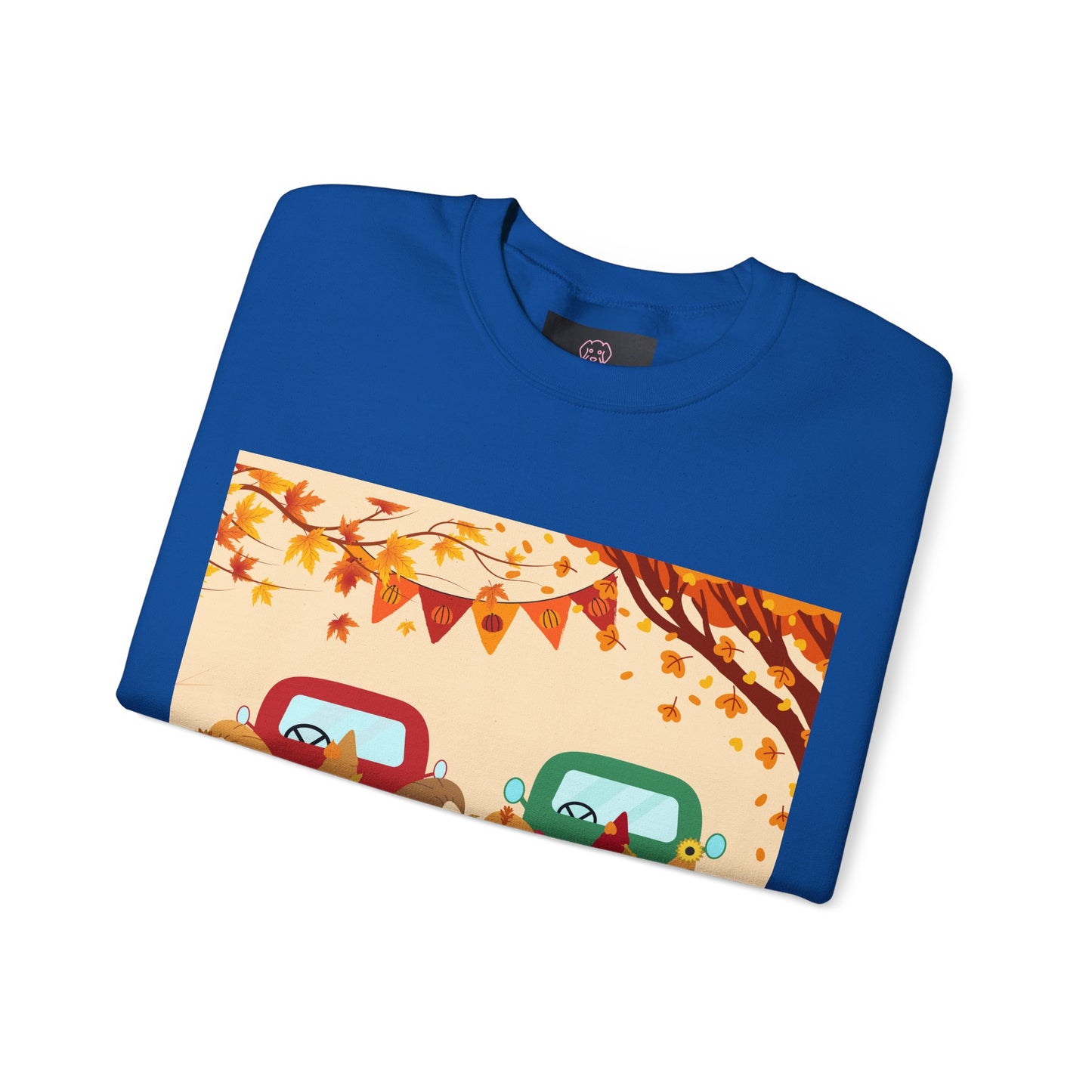 Fall-Themed Sweatshirt, Cozy Unisex Crewneck, Autumn Vibes, Perfect for Thanksgiving, Gifts for Her, Seasonal Fashion