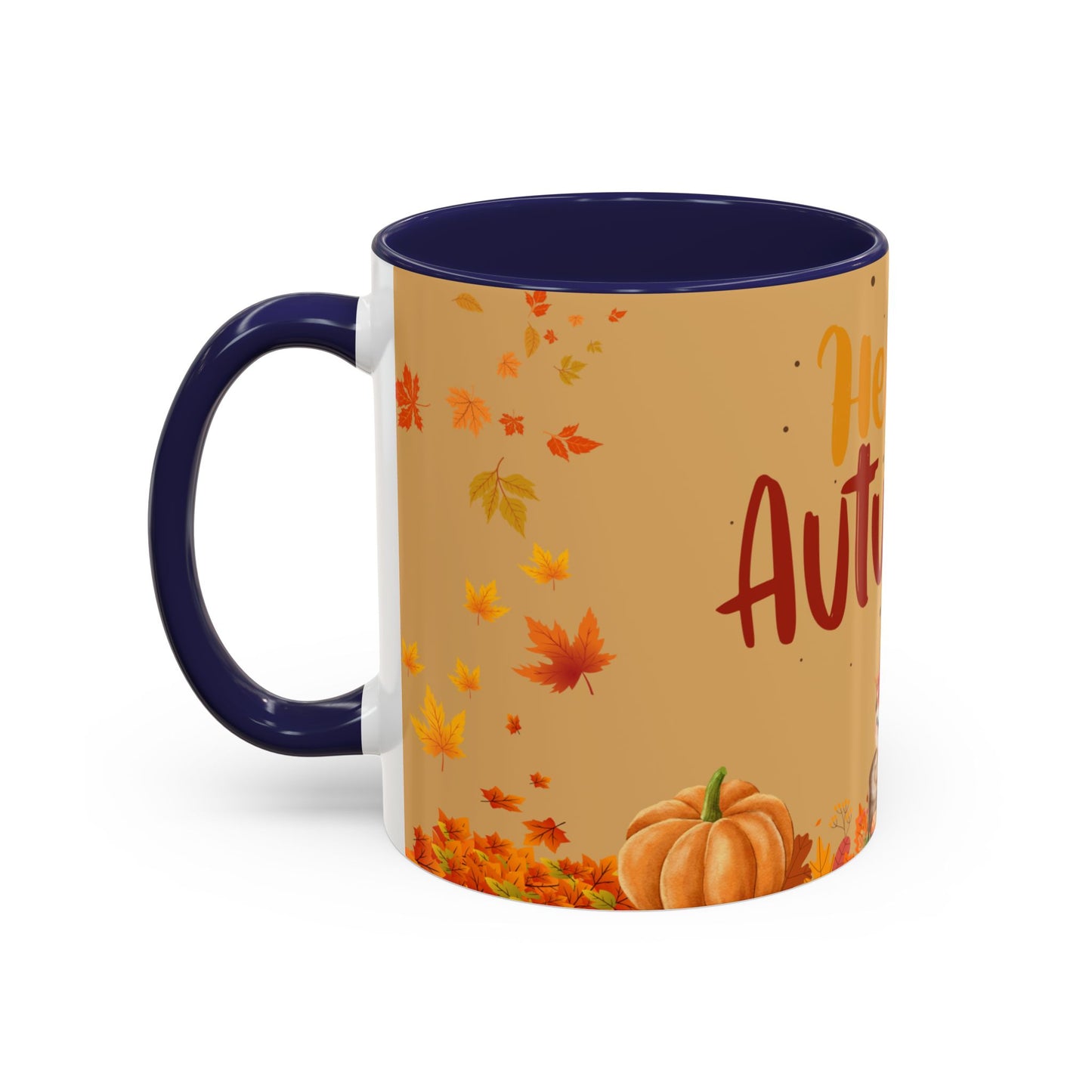 Autumn-Themed Coffee Mug, Seasonal Gift, Fall Decor, Cute Hedgehog Cup, Hello Autumn Mug, Perfect for Cozy Mornings