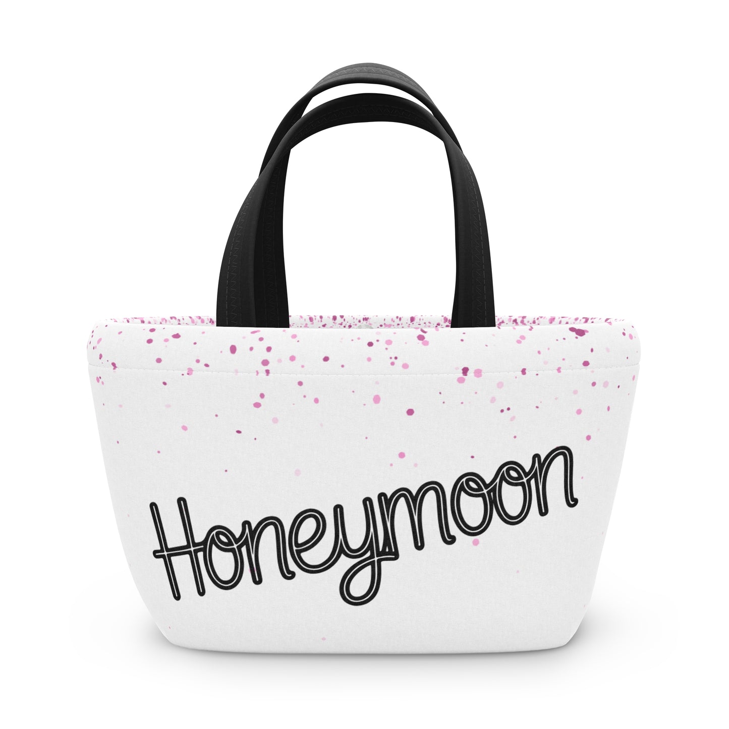 Personalized Wedding Lunch Bag, Custom Honeymoon Bag, Wedding Gift, Bride and Groom Tote, Bridal Shower Favor, Cute Couple Design