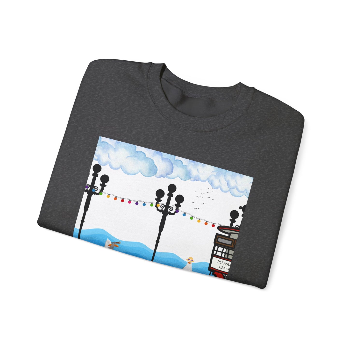 Cozy Urban Scene Sweatshirt – Perfect for Casual Outings, Gift for Friends, Comfortable Layering, Travel Style
