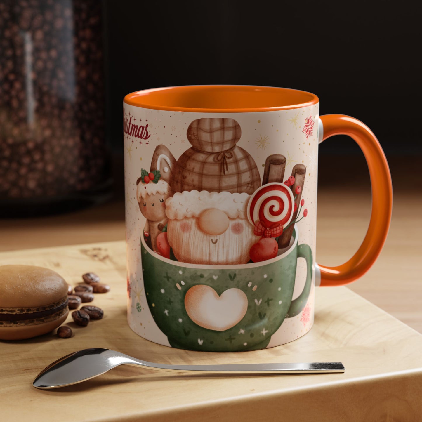 Festive Coffee Mug - Merry Christmas Design, Holiday Gift, Winter Decor, Christmas Mug, Cozy Beverage Cup