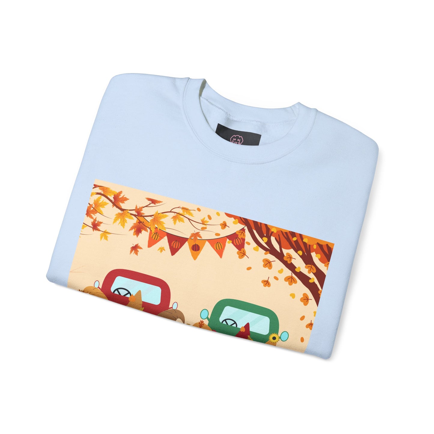 Fall-Themed Sweatshirt, Cozy Unisex Crewneck, Autumn Vibes, Perfect for Thanksgiving, Gifts for Her, Seasonal Fashion