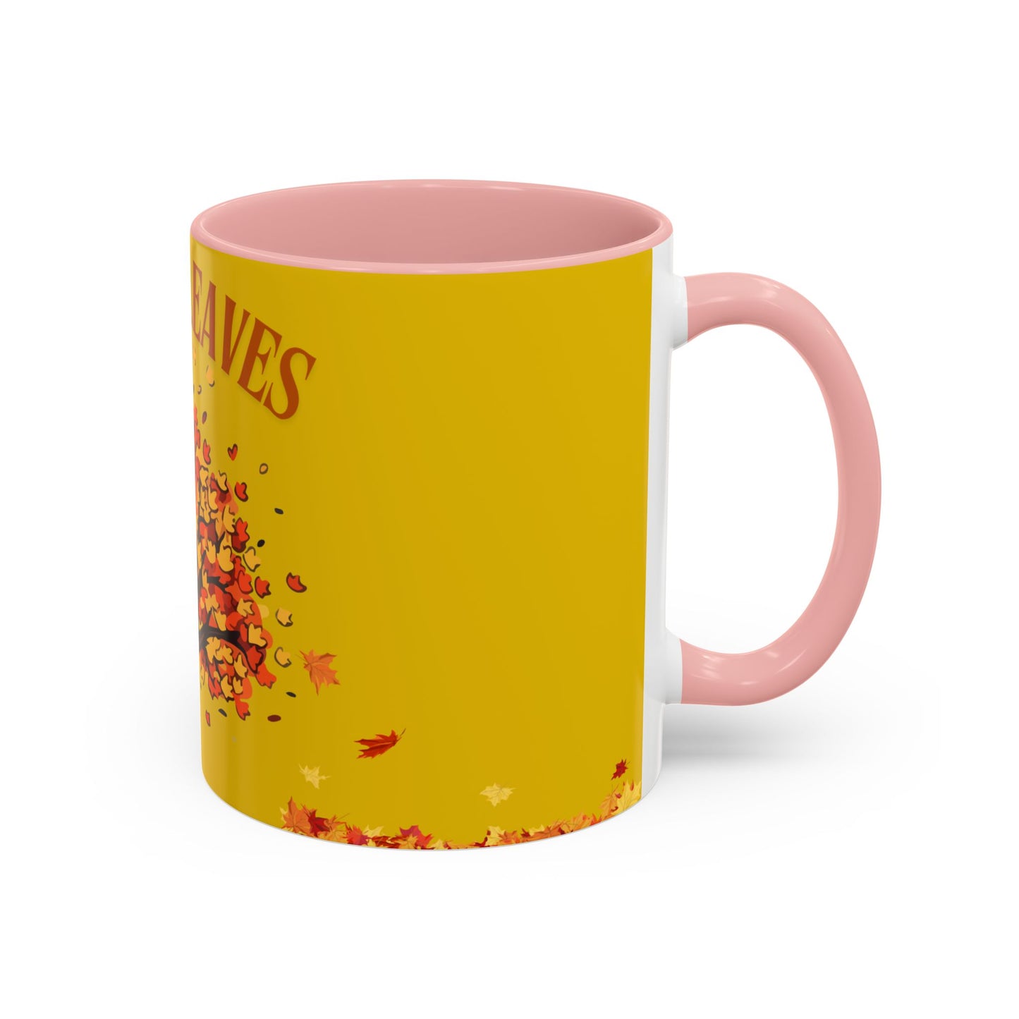 Autumn Leaves Coffee Mug, Fall Themed Ceramic Cup, Cozy Gift for Coffee Lovers, Thanksgiving Decor, Seasonal Drinkware