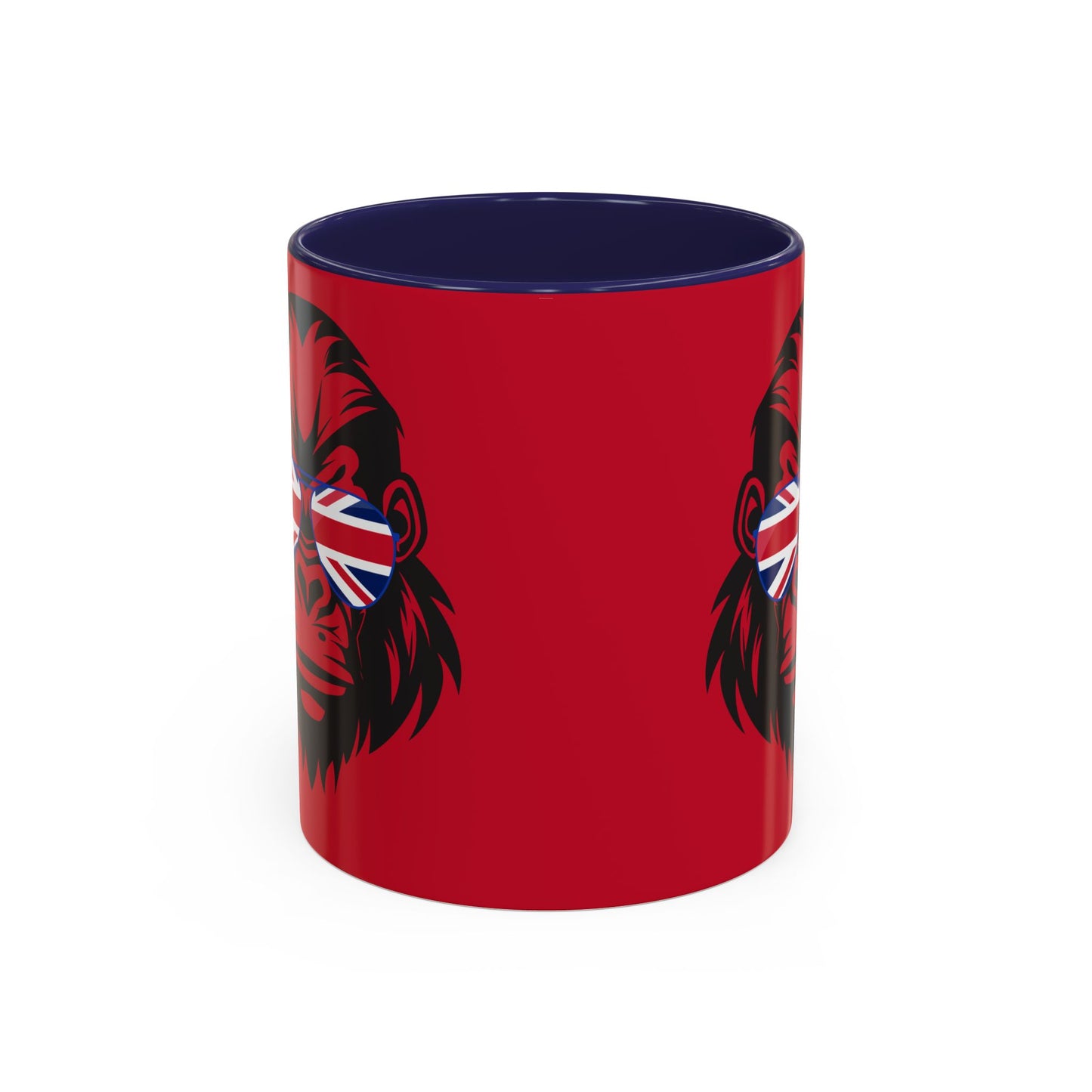British Gorilla Accent Coffee Mug - Bold Coffee Cup for Animal Lovers, Unique Gift, Fun Kitchen Decor, Perfect for Birthdays, Holidays