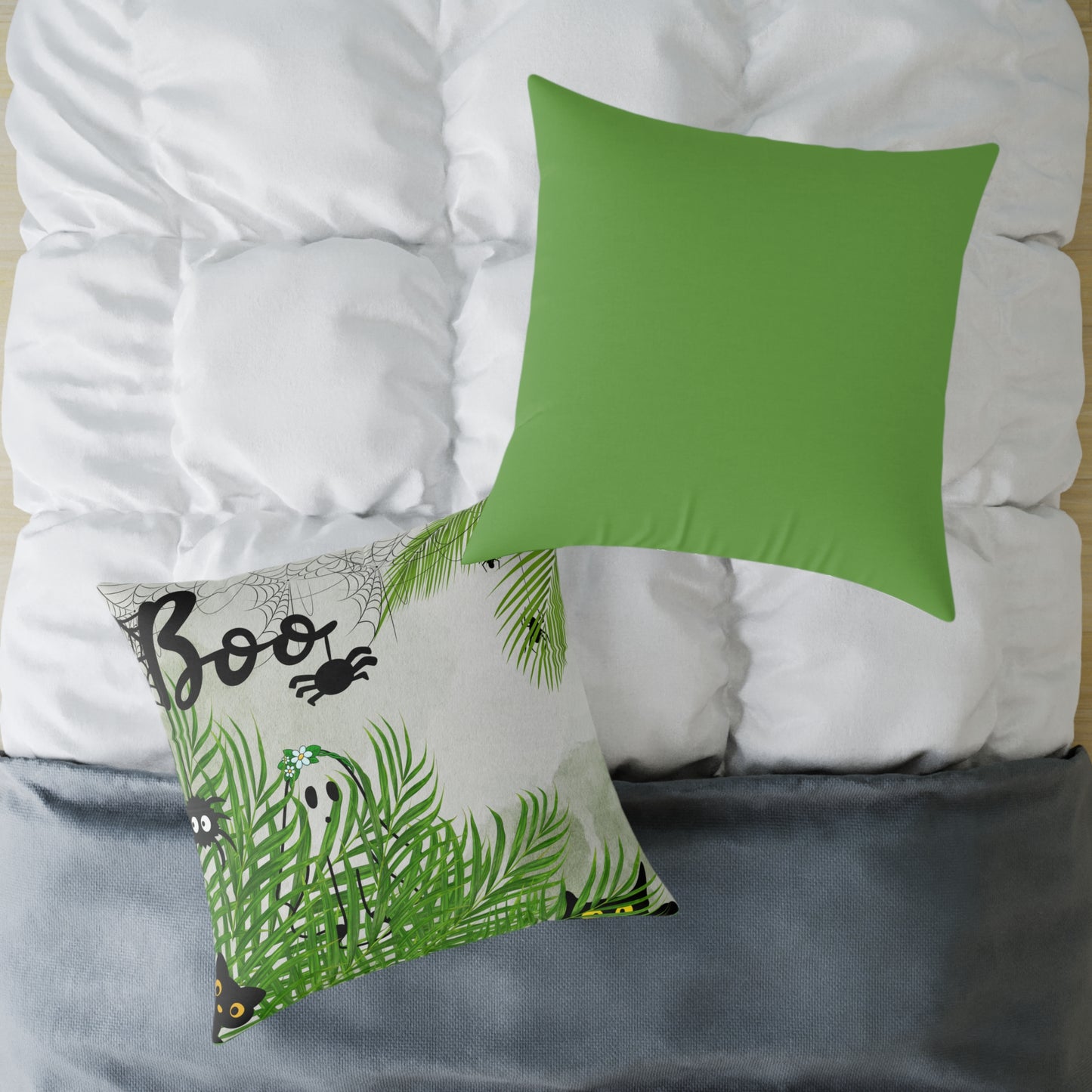 Halloween Themed Pillow, Spooky Decor, Trick or Treat Cushion, Autumn Home Accent, Fun Gift for Kids