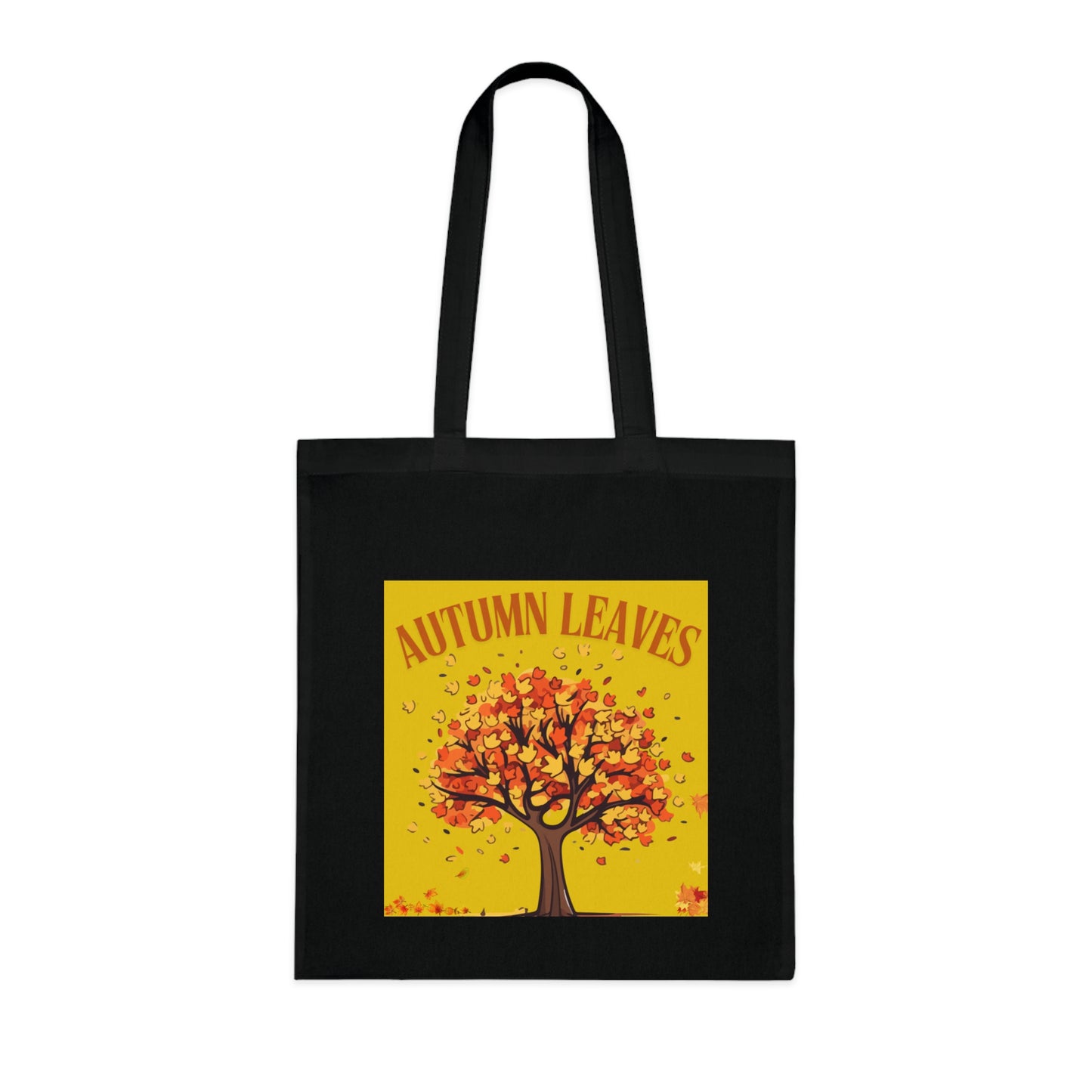 Autumn Leaves Cotton Tote Bag | Fall Shopping Bag, Eco-Friendly Canvas Tote, Thanksgiving Gift, Seasonal Style, Tree Design