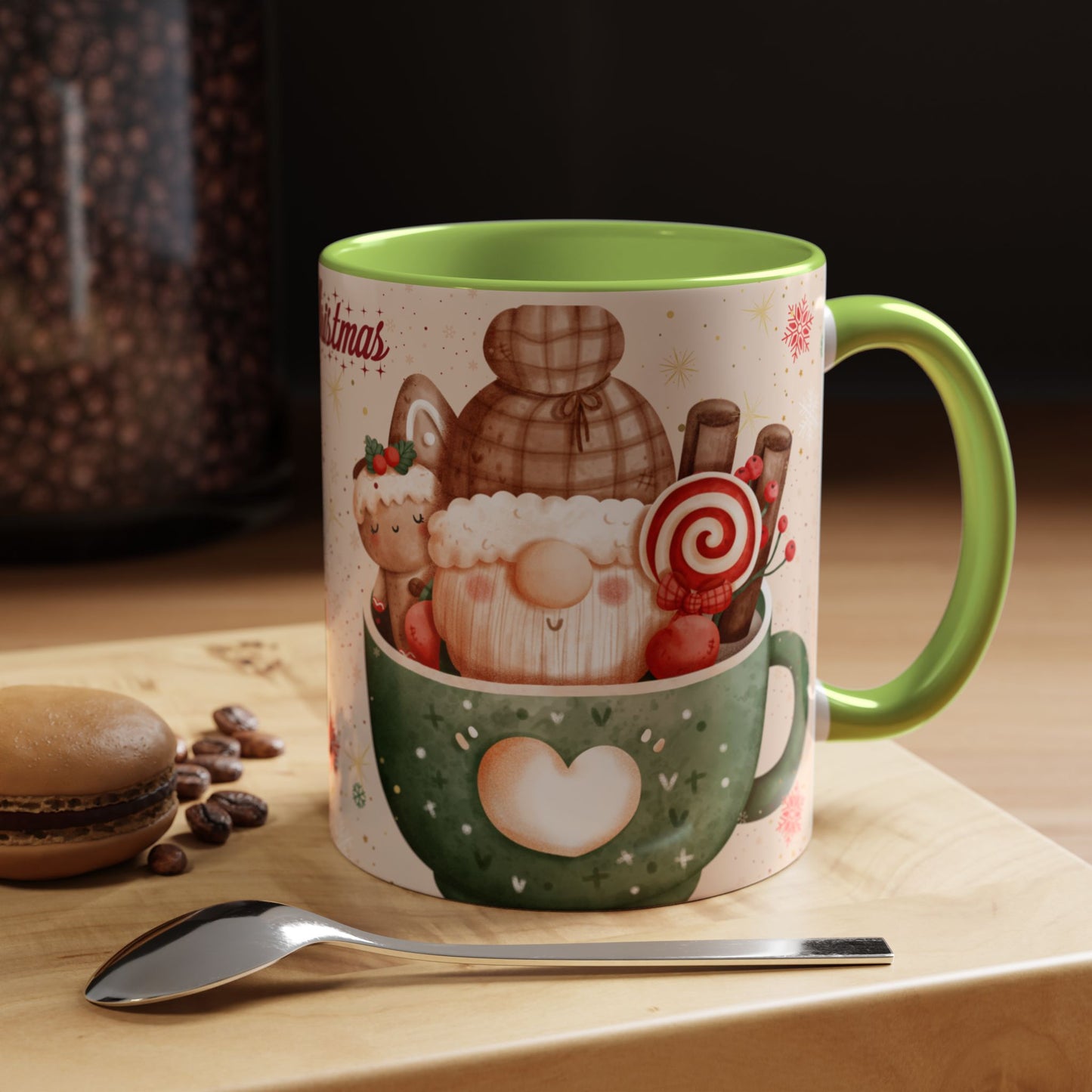Festive Coffee Mug - Merry Christmas Design, Holiday Gift, Winter Decor, Christmas Mug, Cozy Beverage Cup