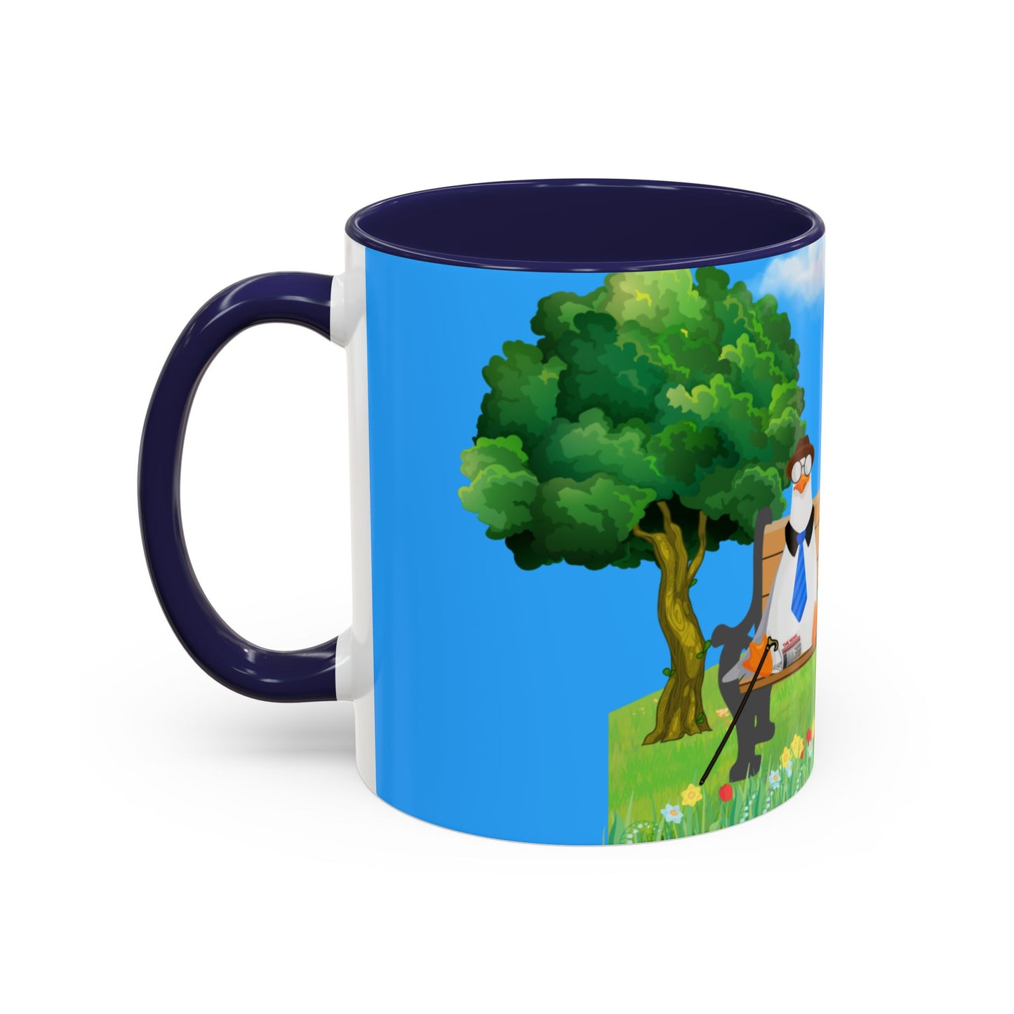 Whimsical seagull Coffee Mug, Cute Animal Mug, Gift for Coffee Lovers, Nature Scene, Funny Gift, Perfect for Any Occasion