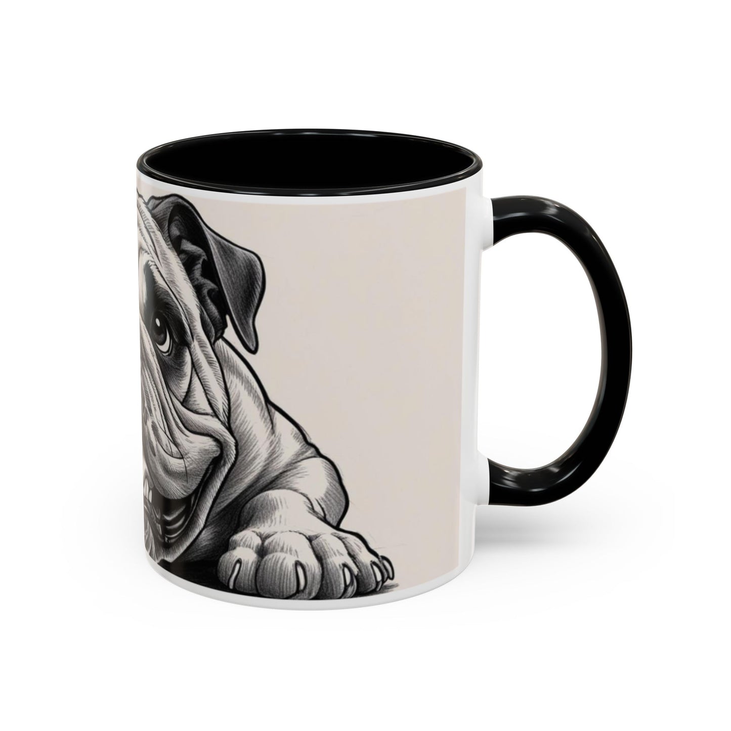 Cute Bulldog Coffee Mug - Accent Your Morning with Adorable Pet Art