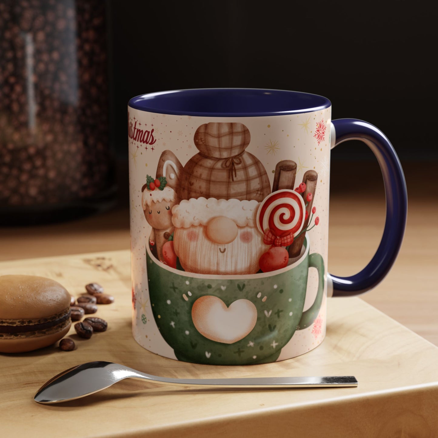 Festive Coffee Mug - Merry Christmas Design, Holiday Gift, Winter Decor, Christmas Mug, Cozy Beverage Cup