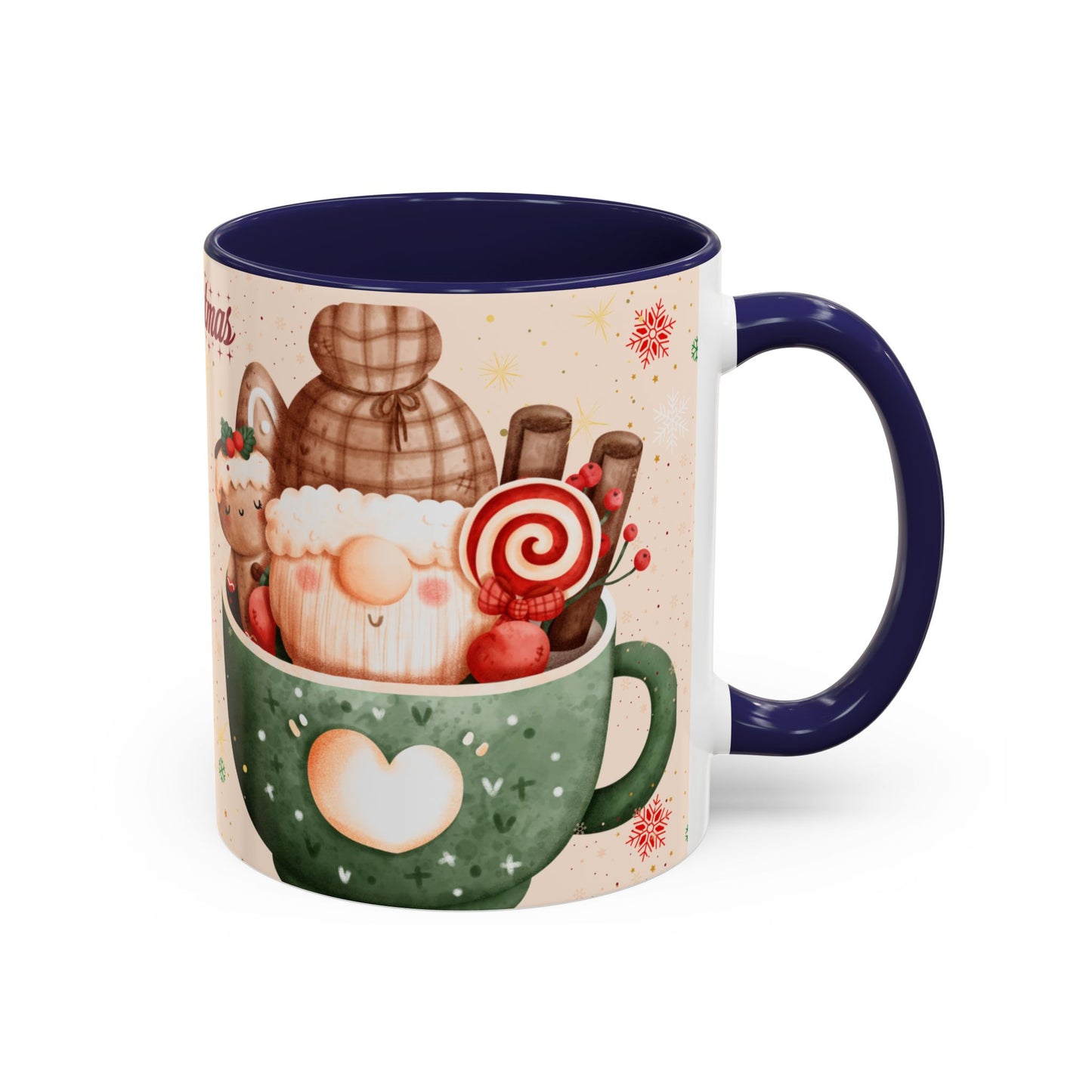 Festive Coffee Mug - Merry Christmas Design, Holiday Gift, Winter Decor, Christmas Mug, Cozy Beverage Cup