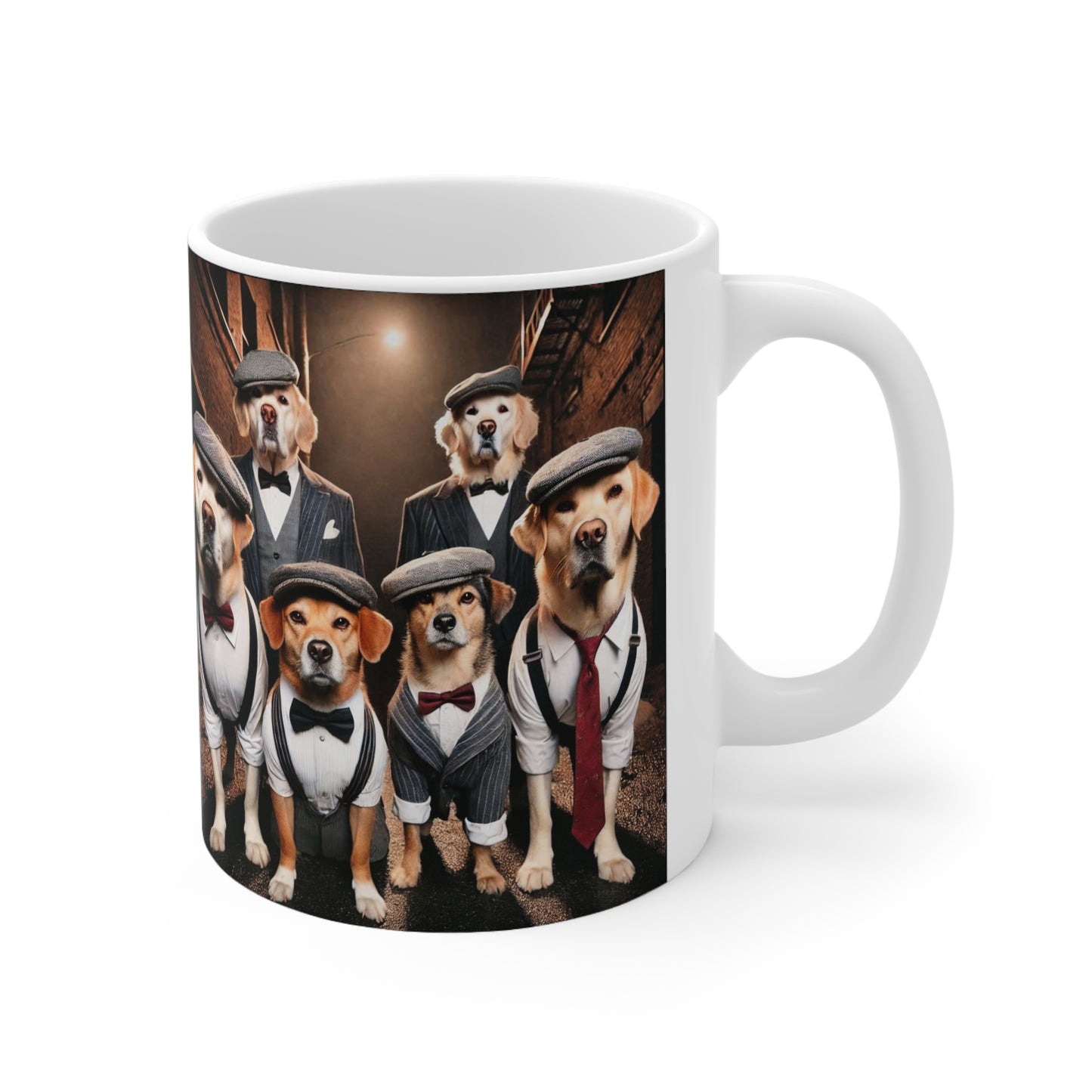 Stylish Dog-Themed Ceramic Coffee Mug - 11oz & 15oz