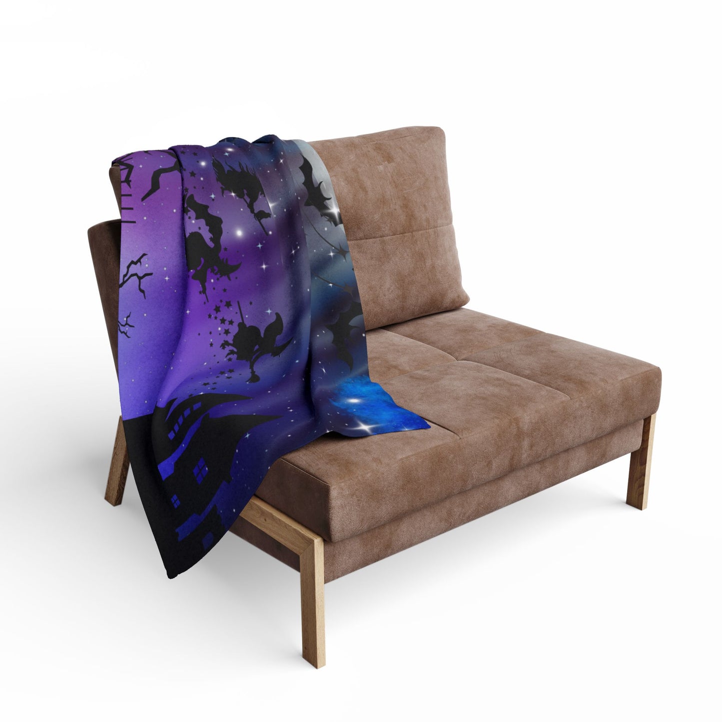 Mystical Halloween Fleece Blanket, Cozy Throw for Spooky Nights, Perfect for Fall, Witch Decor, Gifting for Halloween