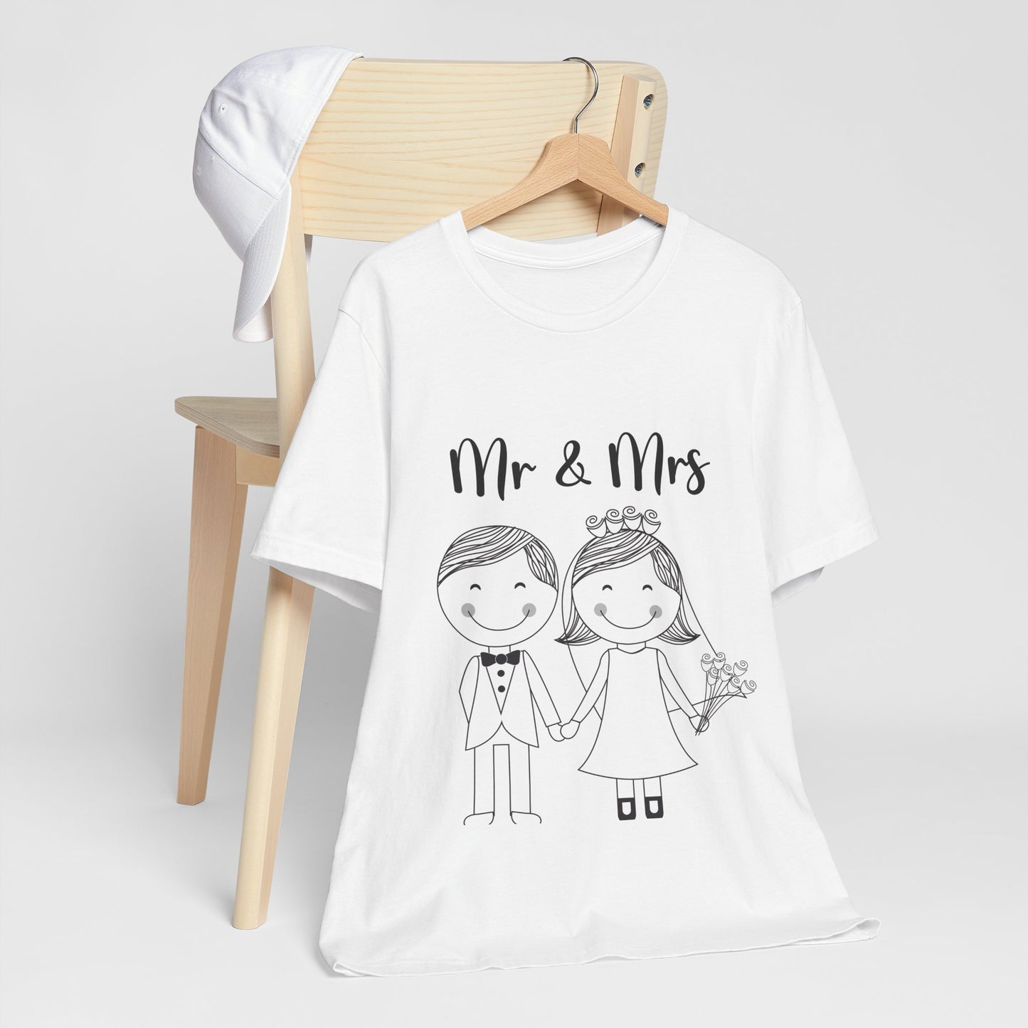 Mr & Mrs Wedding Couple Tee - Unisex Jersey Short Sleeve Shirt