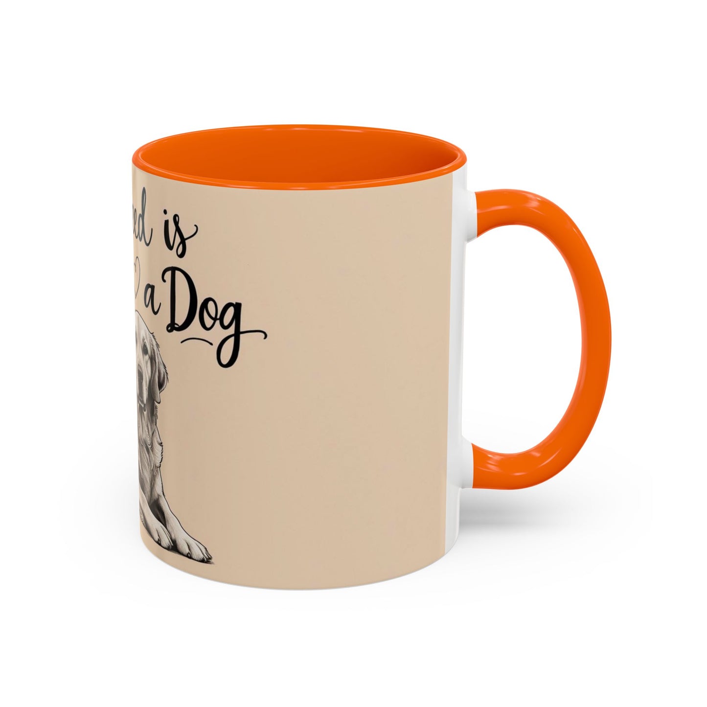 Dog Lover's Accent Coffee Mug - All You Need is Love and a Dog