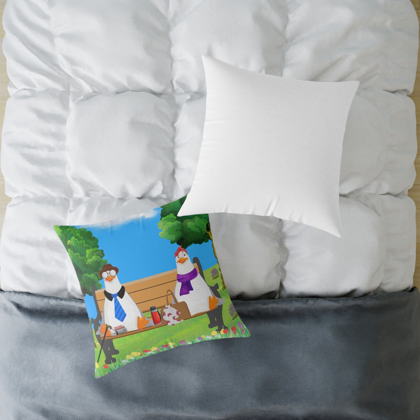 Charming Farm Animal Pillow, Decorative Cushion for Home Decor, Gift for Farm Lovers, Cute Animal Artwork, Cozy Living Room Accent