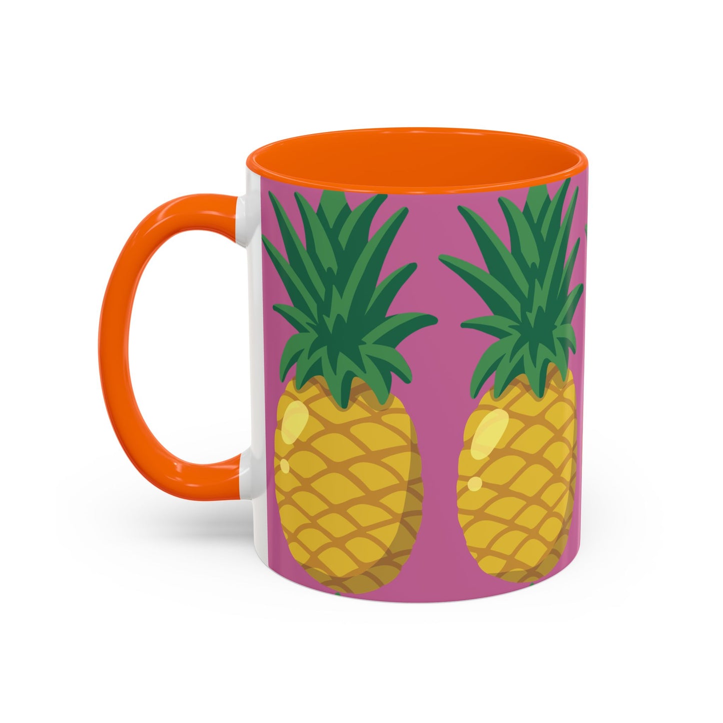 Tropical Pineapple Coffee Mug - Vibrant 11oz & 15oz Accent Cup for Summer Vibes