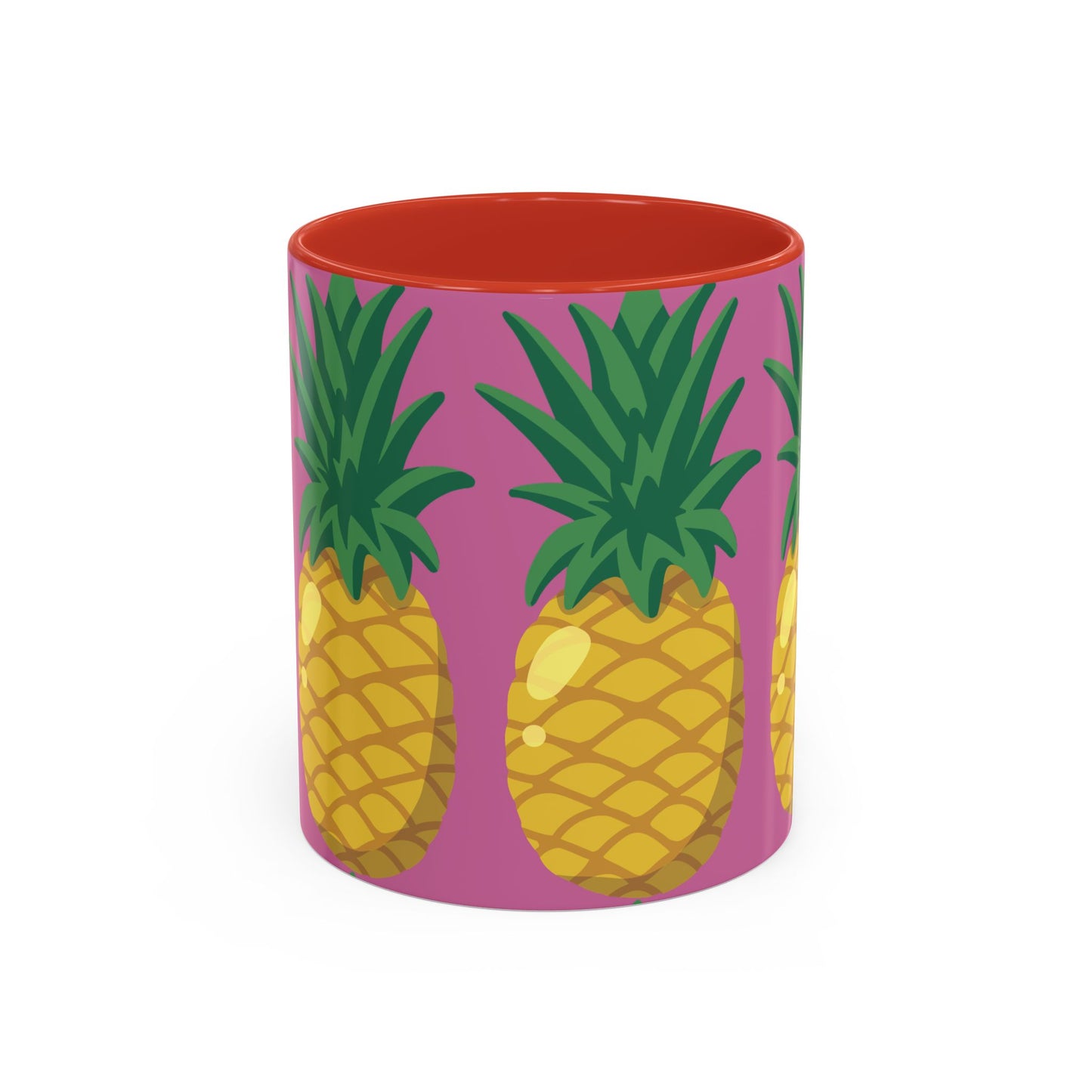 Tropical Pineapple Coffee Mug - Vibrant 11oz & 15oz Accent Cup for Summer Vibes