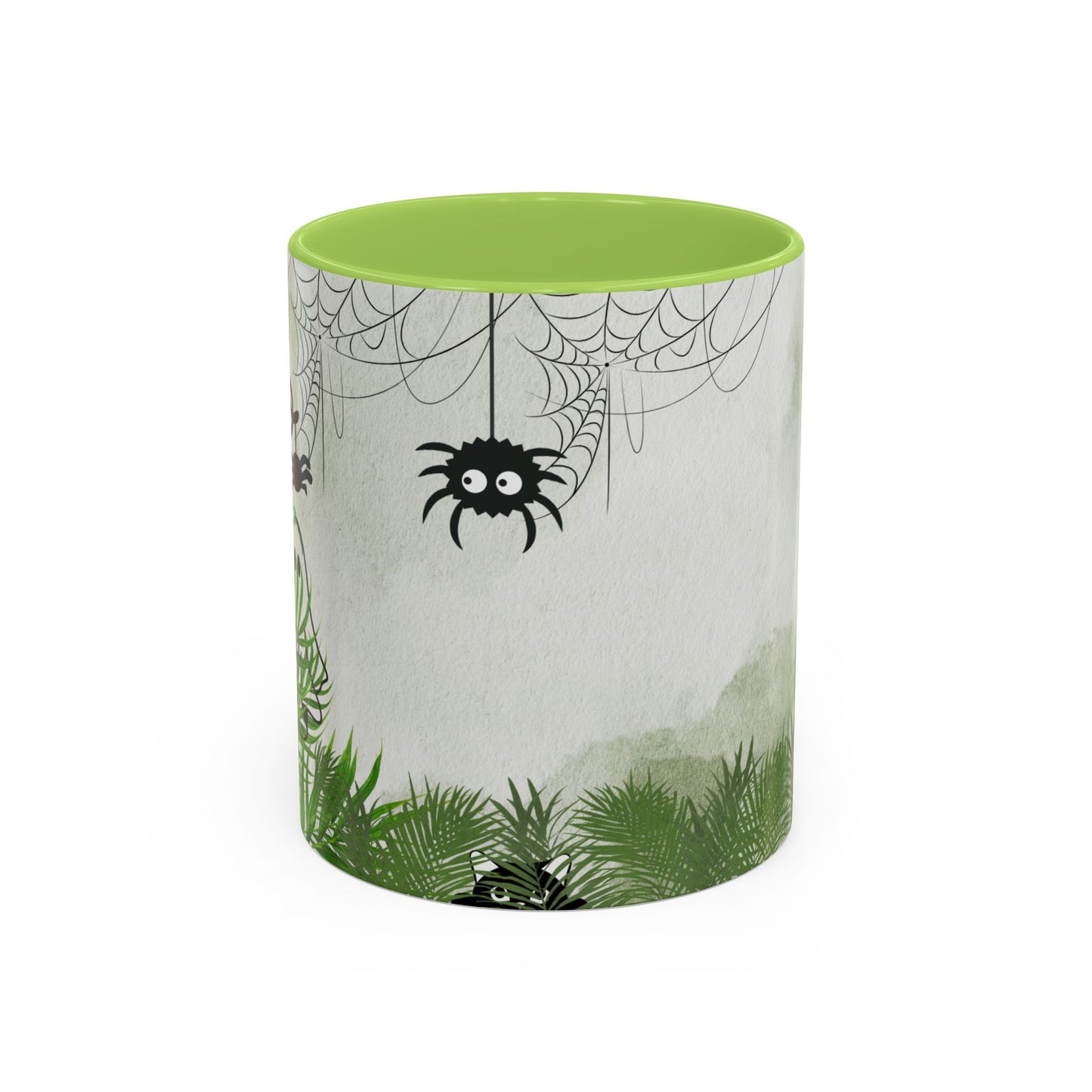 Spider Web Accent Coffee Mug | Halloween Decor, Gift for Creepy Coffee Lovers, Unique Kitchenware, Spooky Mug for Fall