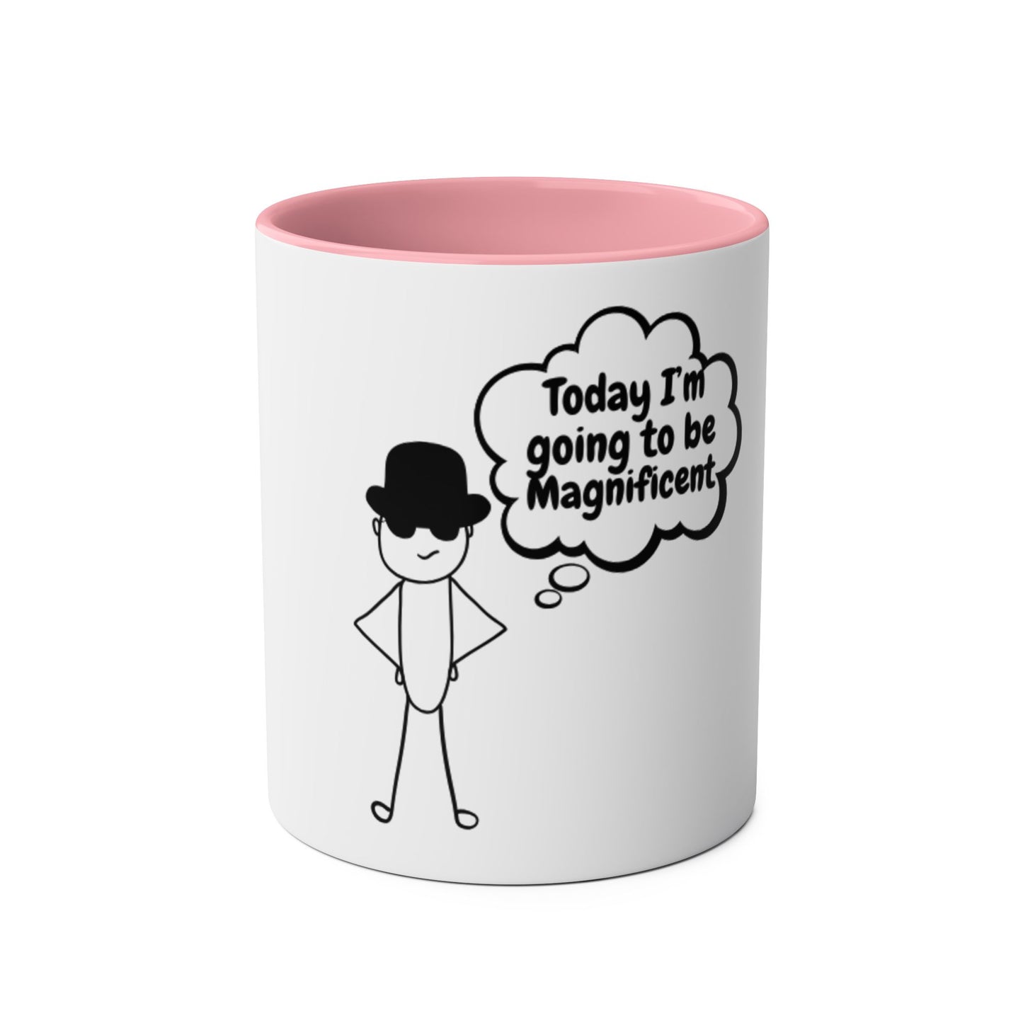 Motivational Two-Tone Coffee Mug, 11oz - Perfect for Daily Inspiration, Office Gift, Teacher Appreciation, Self-Care, Motivation