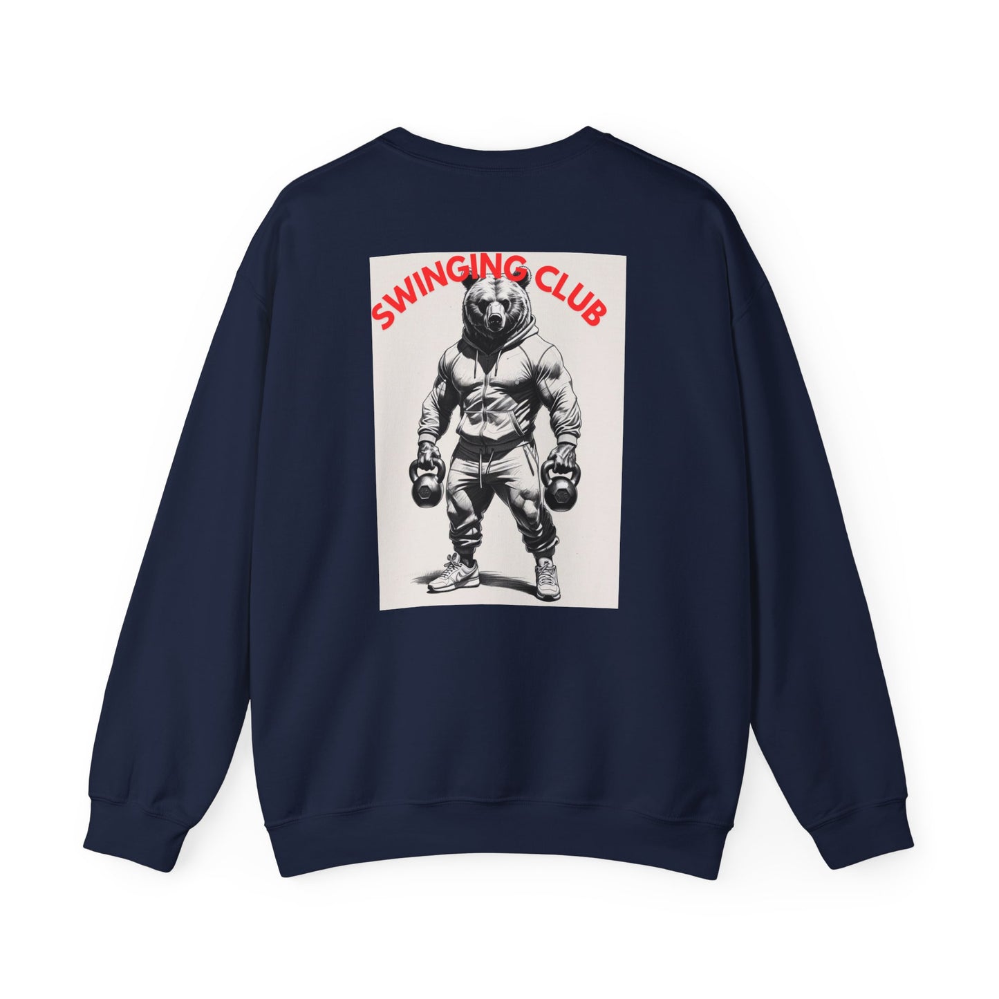 Vintage Style Swinging Club Sweatshirt, Unisex Crewneck, Gift for Fitness Lovers, Retro Gym Apparel, Perfect for Casual Wear