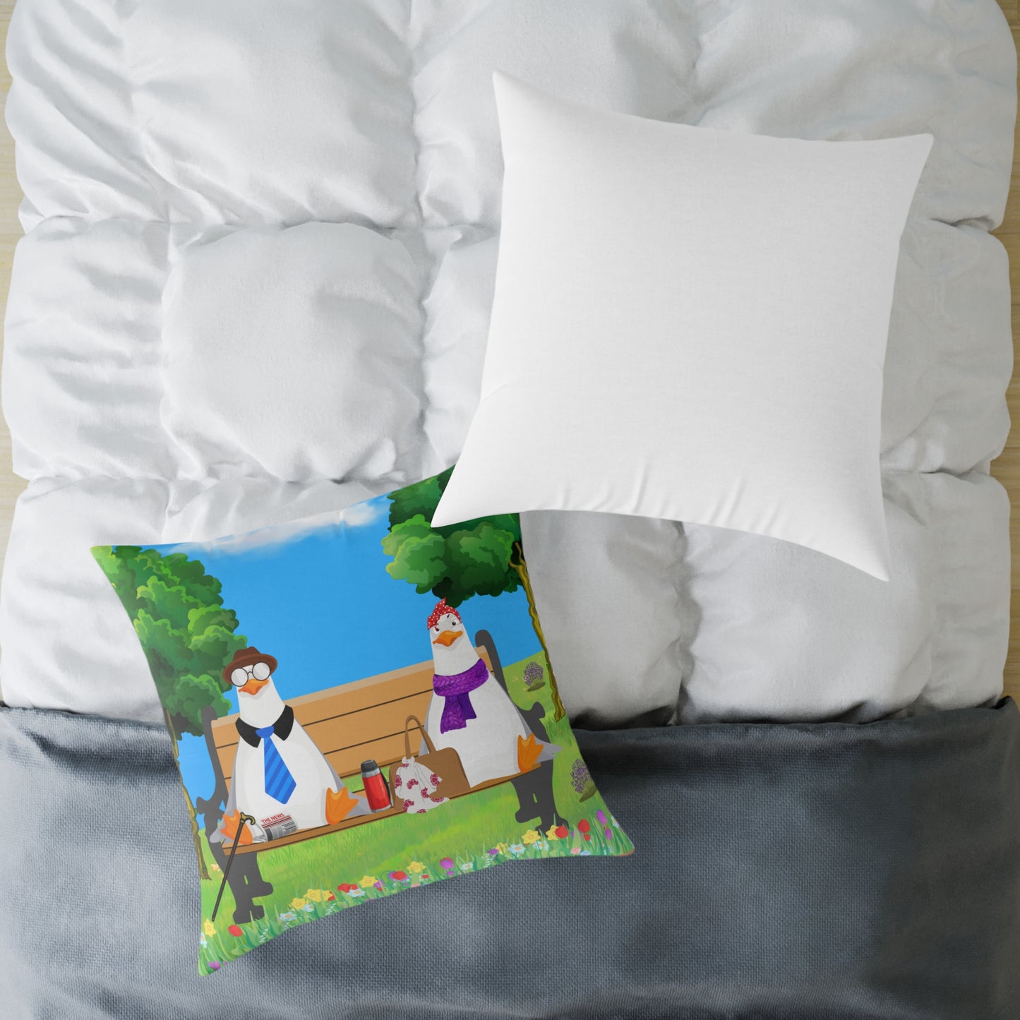 Charming Farm Animal Pillow, Decorative Cushion for Home Decor, Gift for Farm Lovers, Cute Animal Artwork, Cozy Living Room Accent