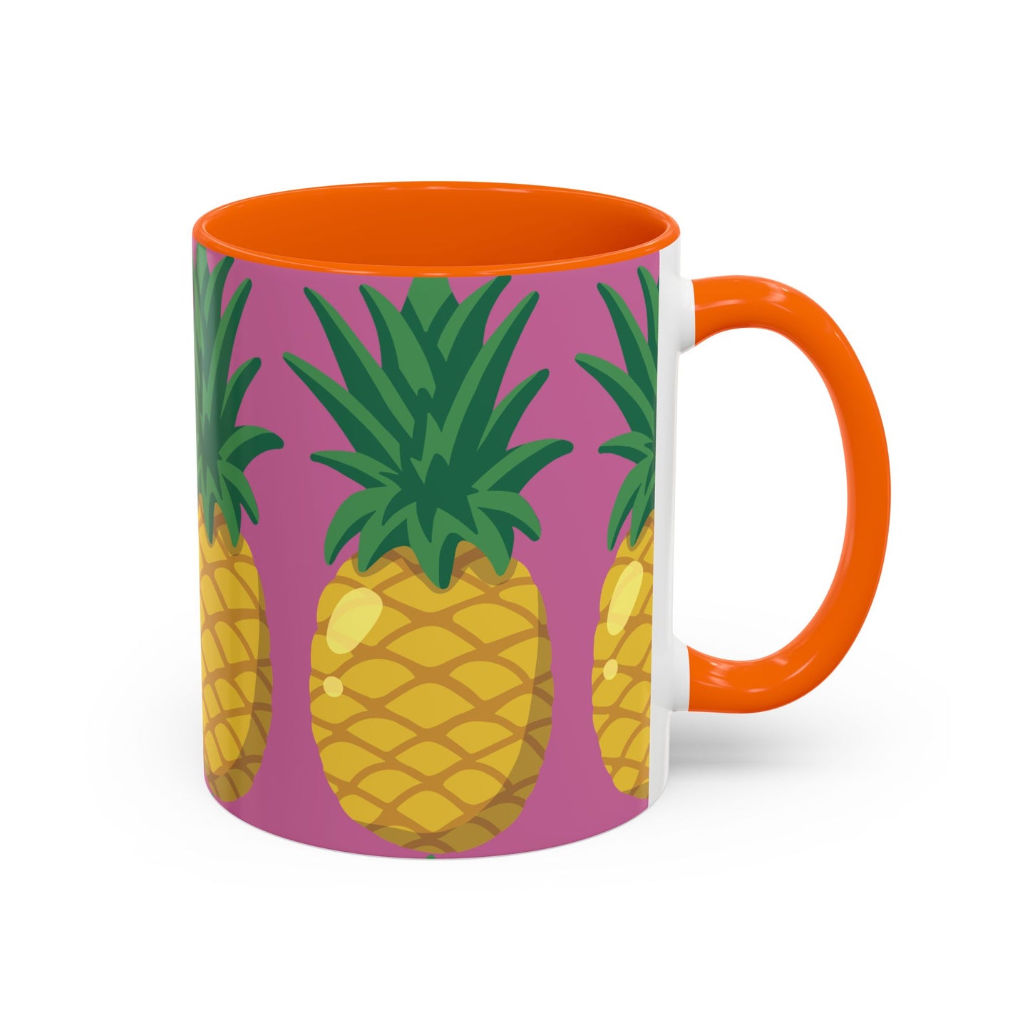 Tropical Pineapple Coffee Mug - Vibrant 11oz & 15oz Accent Cup for Summer Vibes