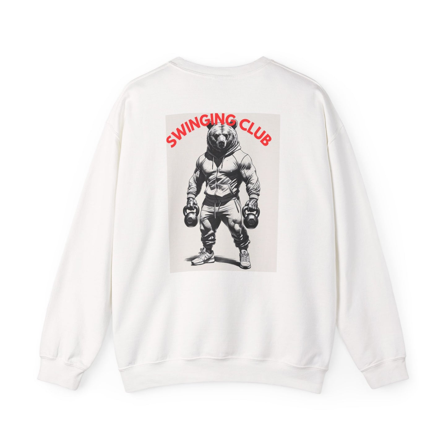 Vintage Style Swinging Club Sweatshirt, Unisex Crewneck, Gift for Fitness Lovers, Retro Gym Apparel, Perfect for Casual Wear