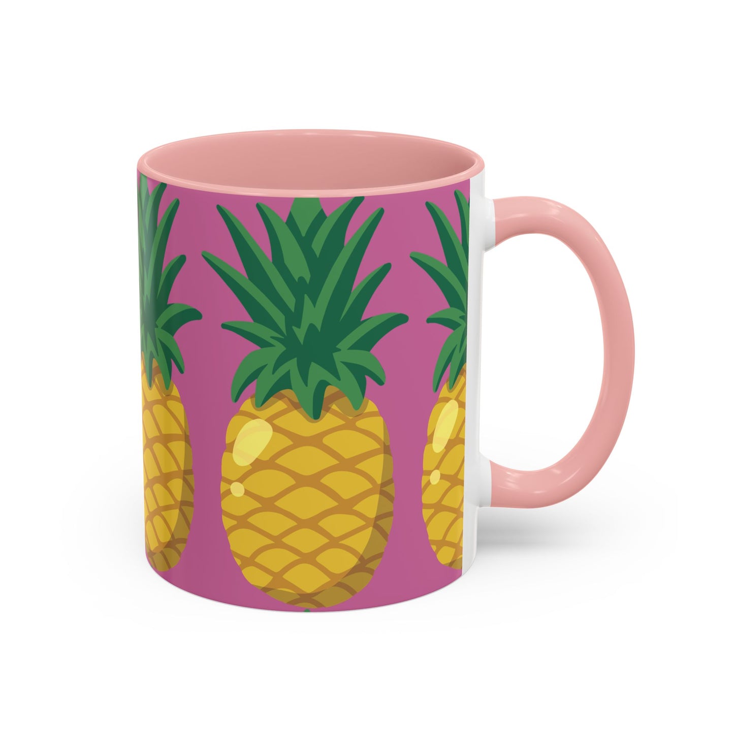Tropical Pineapple Coffee Mug - Vibrant 11oz & 15oz Accent Cup for Summer Vibes