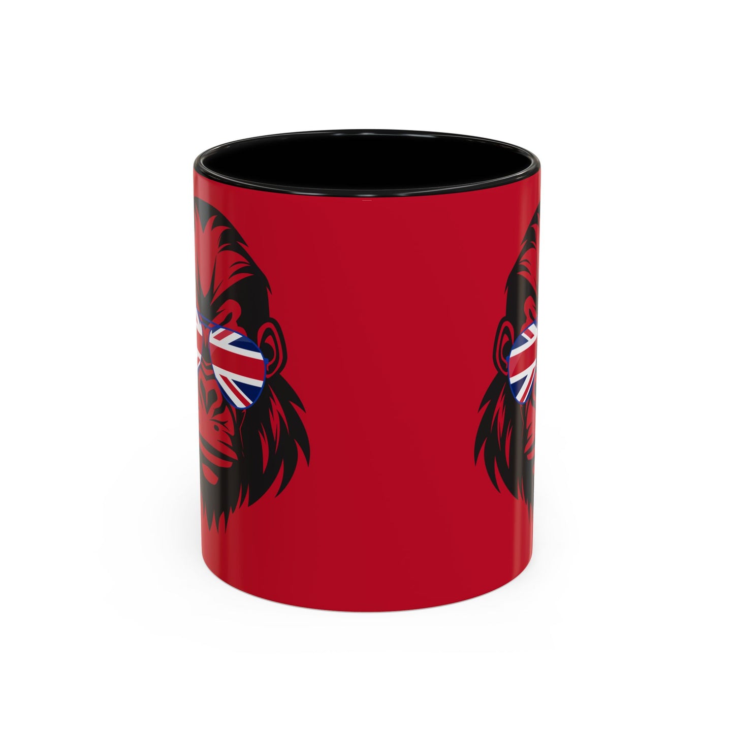 British Gorilla Accent Coffee Mug - Bold Coffee Cup for Animal Lovers, Unique Gift, Fun Kitchen Decor, Perfect for Birthdays, Holidays